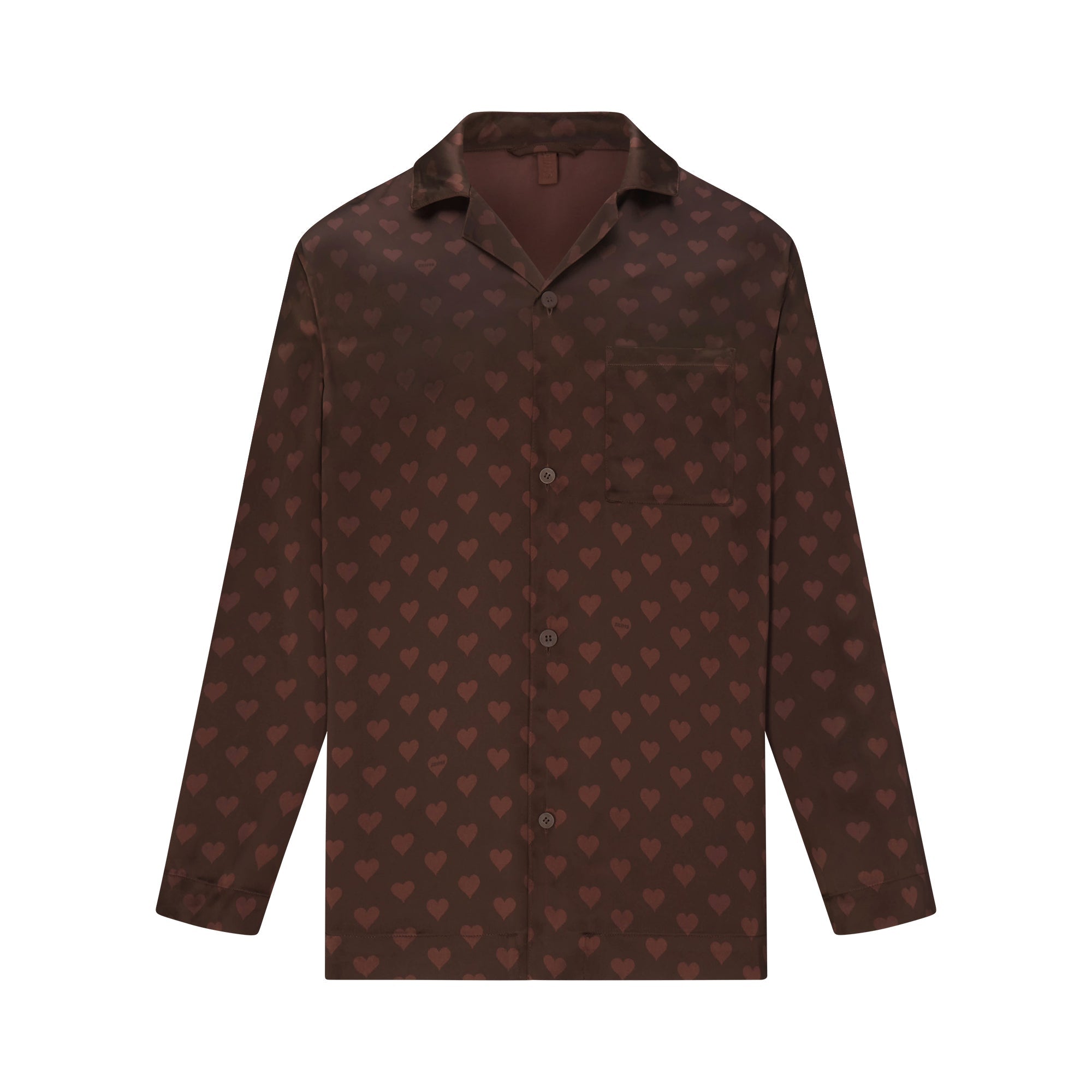 SKIMS SATEEN SLEEP MENS LONG SLEEP SET | COCOA HEART HALFDROP - Sneaker Türkiye