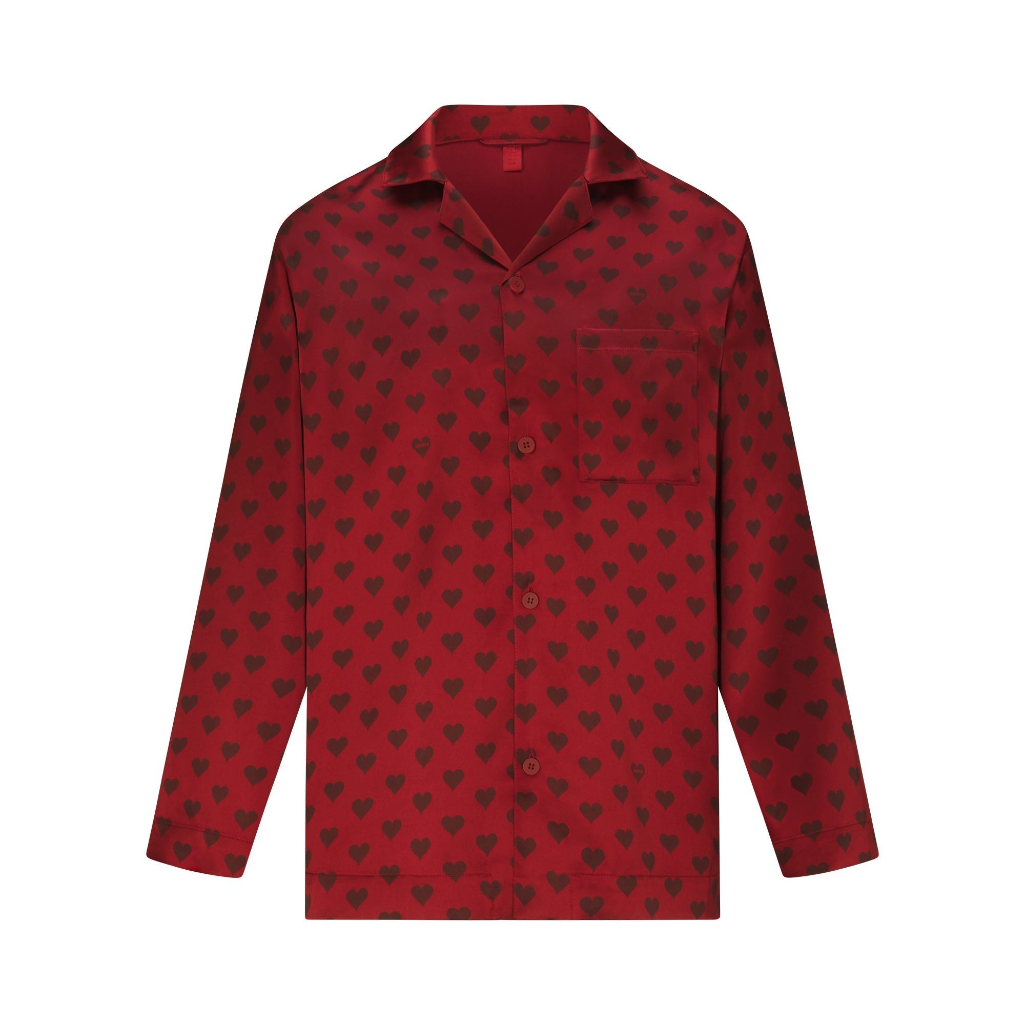 SKIMS SATEEN SLEEP MENS LONG SLEEP SET | RED HEART HALFDROP - Sneaker Türkiye