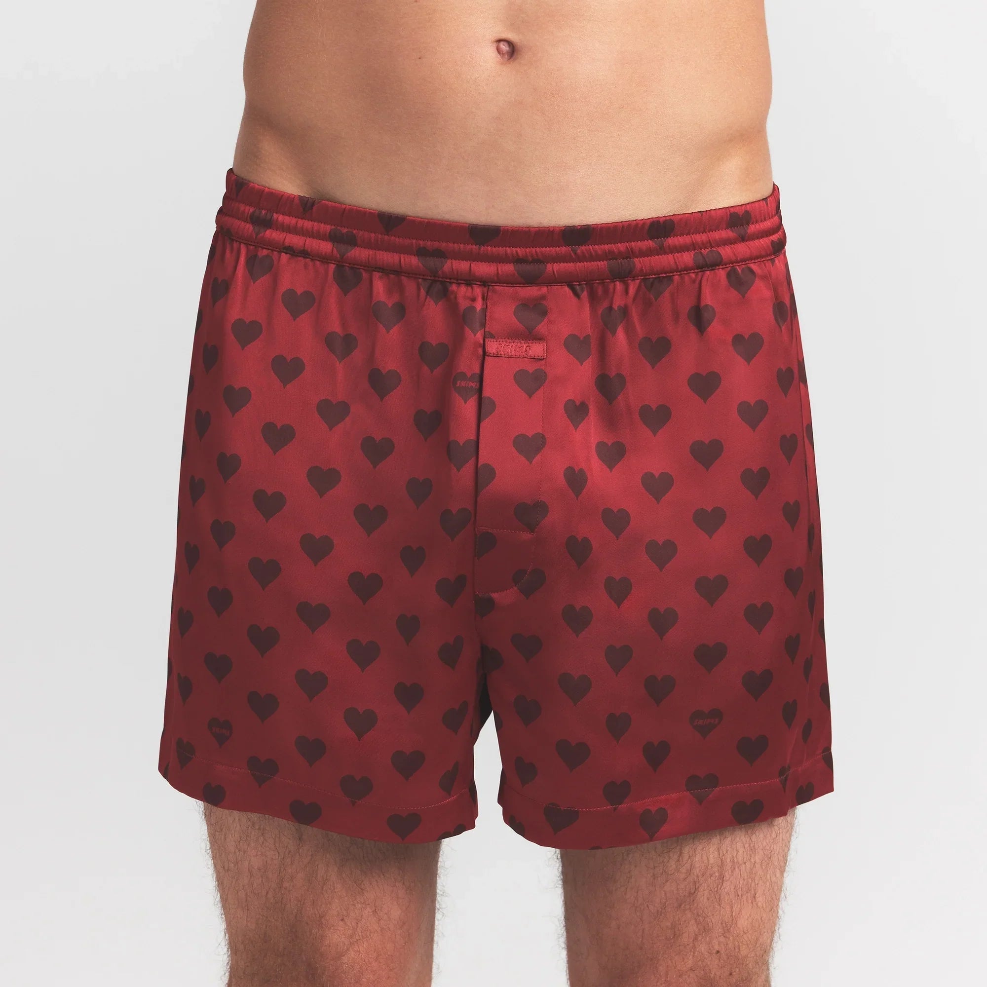 SKIMS SATEEN SLEEP MENS 3″ BOXER SHORT | RED HEART HALFDROP - Sneaker Türkiye