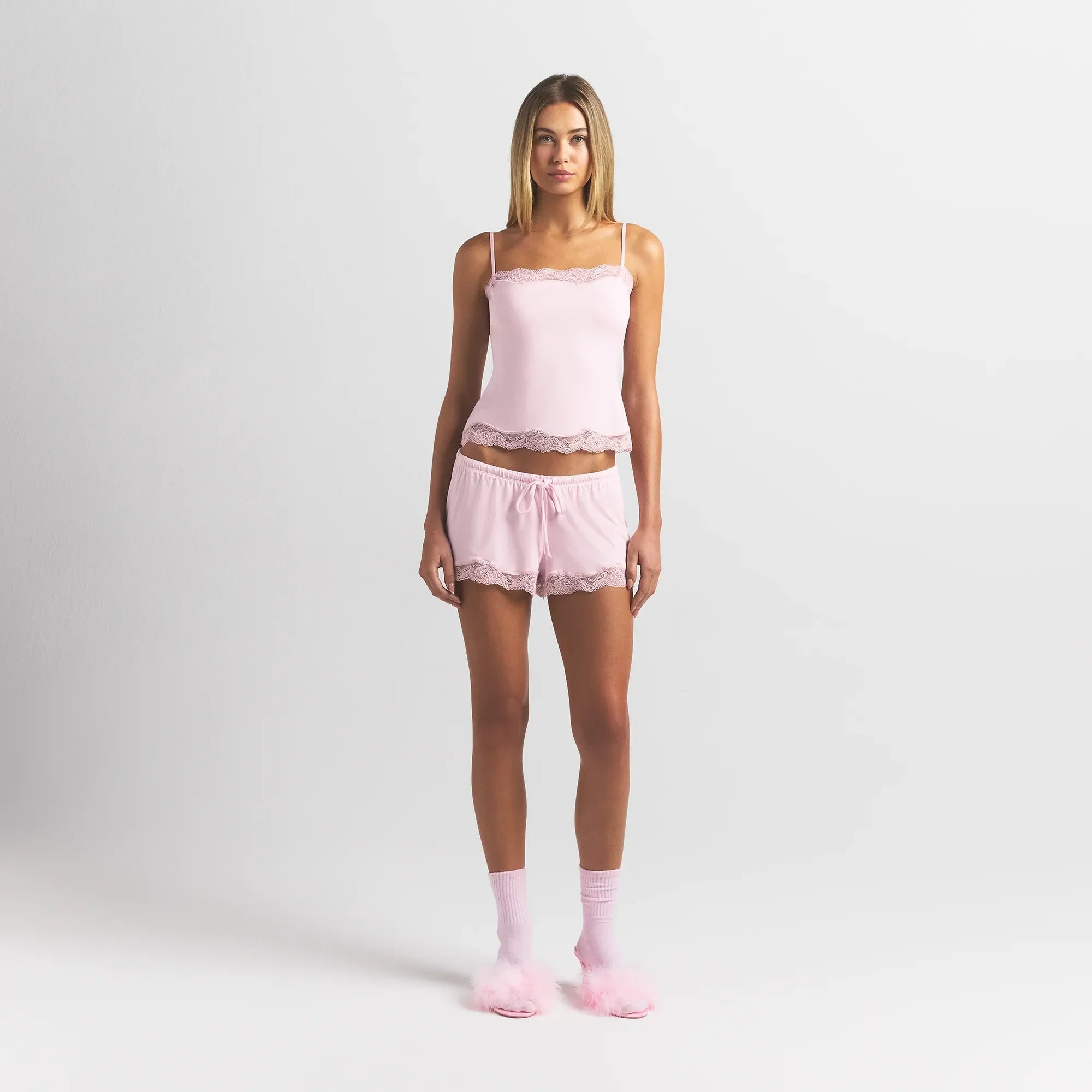 SKIMS SLEEP LACE CAMI AND SHORT SET | BLOOM - Sneaker Türkiye