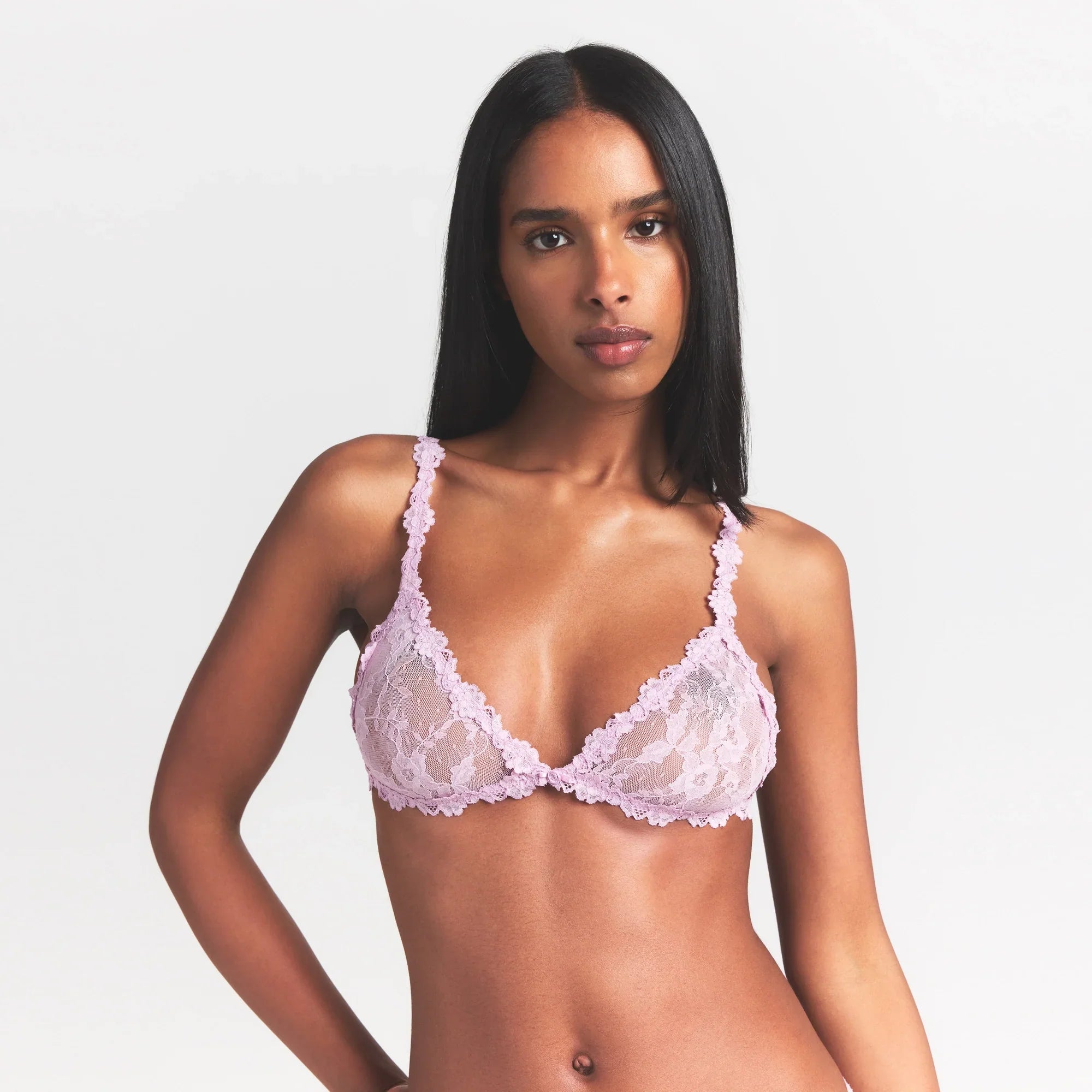 SKIMS STRETCH LACE TRIANGLE BRALETTE | BABY PINK - Sneaker Türkiye