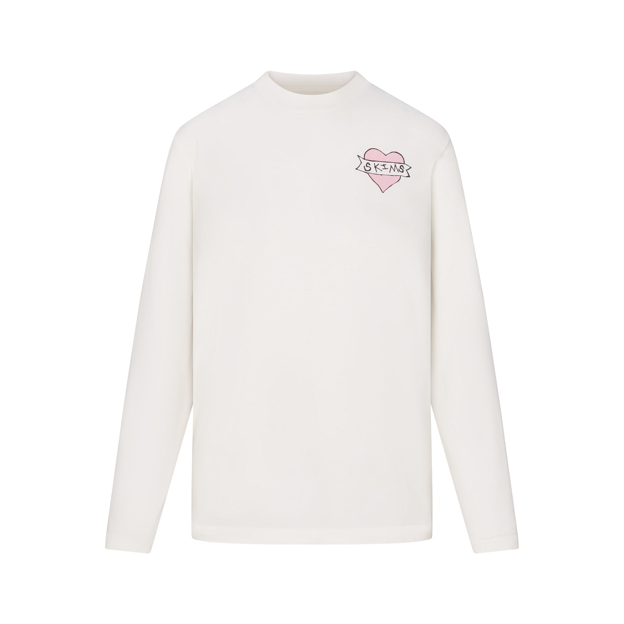 SKIMS BOYFRIEND LONG SLEEVE T-SHIRT AND SHORT BOXER SET | MARBLE HEART BANNER - Sneaker Türkiye