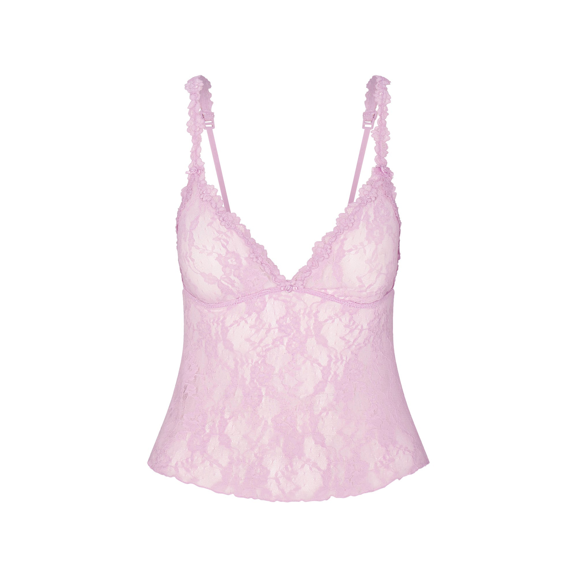 SKIMS STRETCH LACE TRIANGLE CAMI AND SHORT SET | BABY PINK - Sneaker Türkiye