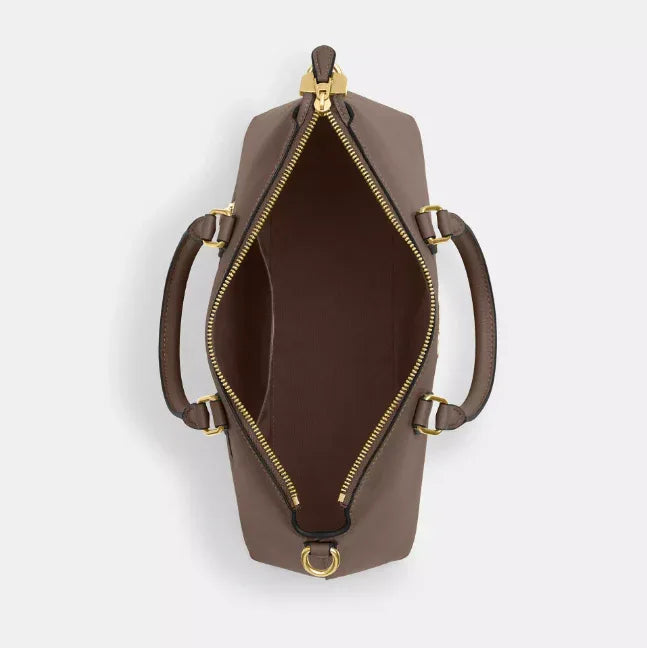 Coach Georgia Satchel Bag – Gold/Dark Stone - Sneaker Türkiye
