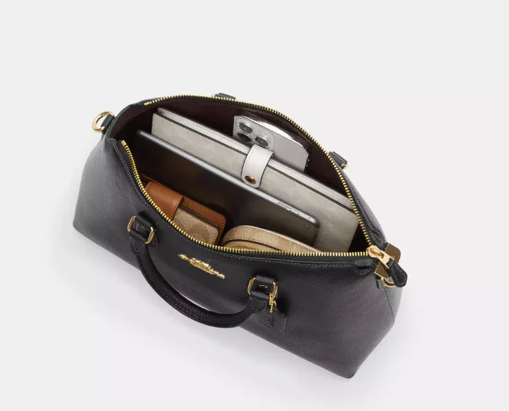 Coach Georgia Satchel Bag – Gold/Dark Stone - Sneaker Türkiye