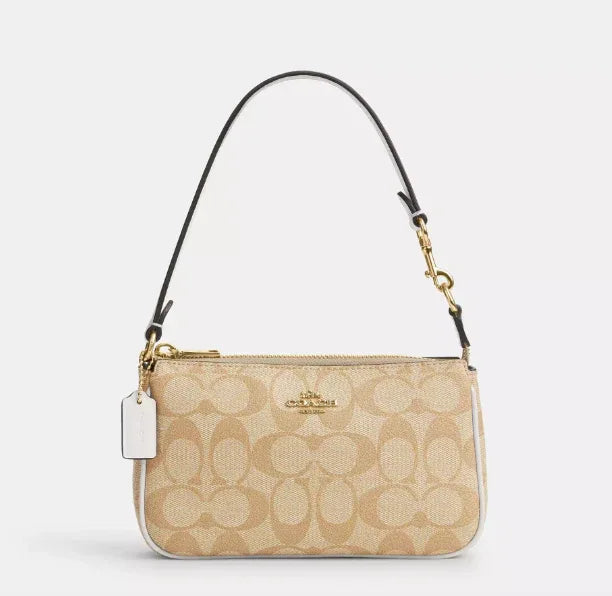 Coach Nolita 19 In Signature – Gold/Light Khaki Chalk - Sneaker Türkiye