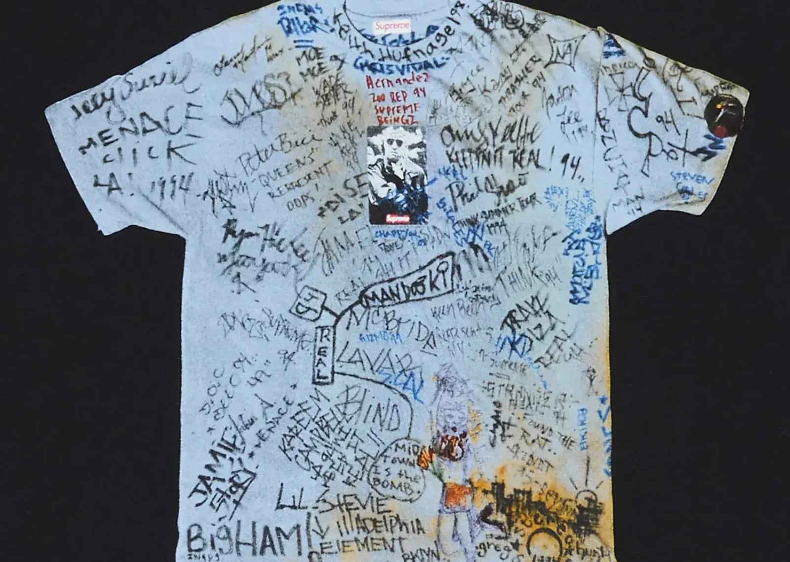 Supreme 30th Anniversary First Tee Black - Sneaker Türkiye
