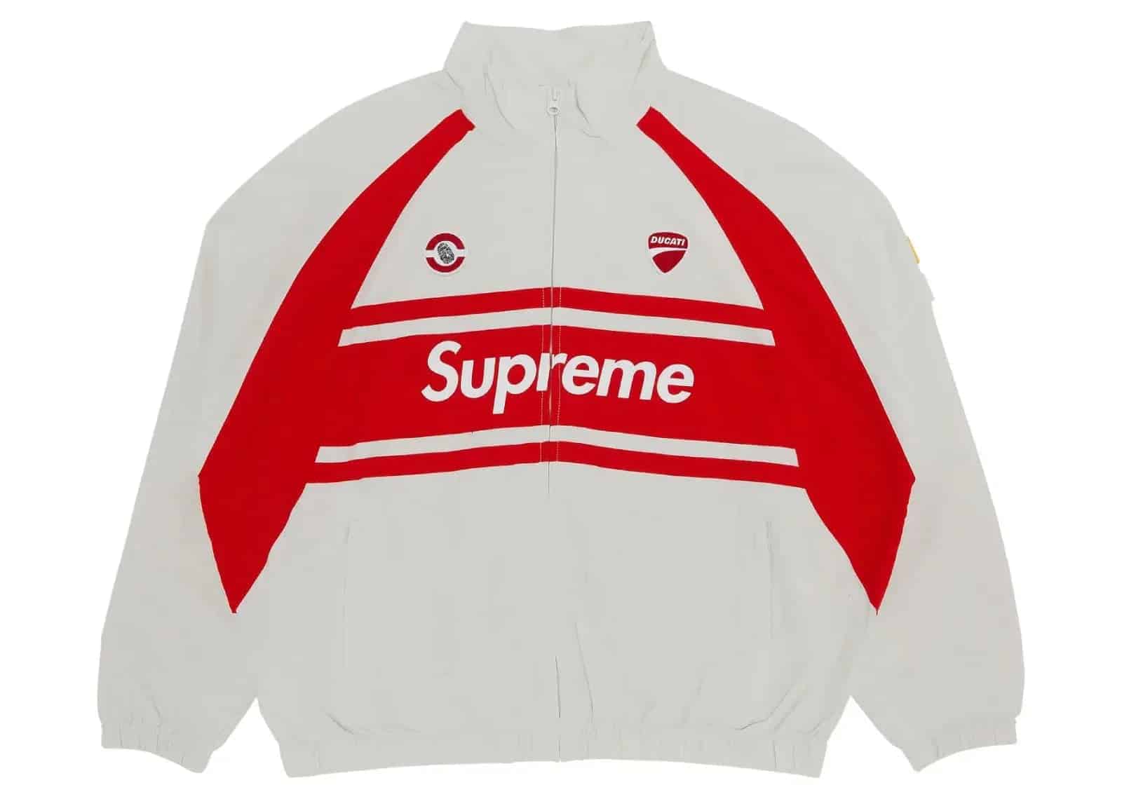 Supreme Ducati Track Jacket Light Grey - Sneaker Türkiye