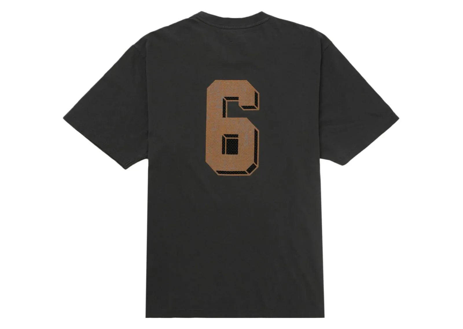 Supreme Flocked Washed S/S Top Black - Sneaker Türkiye