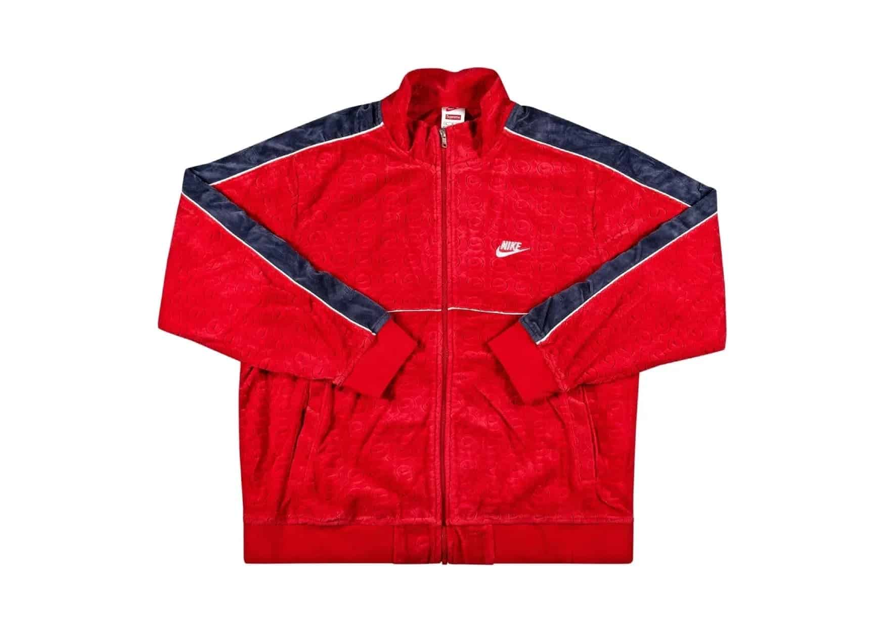 Supreme Nike Velour Track Jacket Red - Sneaker Türkiye