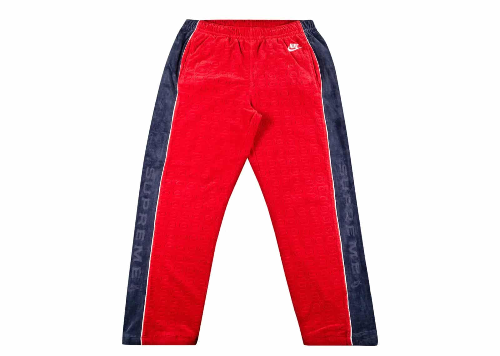 Supreme Velour Track Pant Red - Sneaker Türkiye