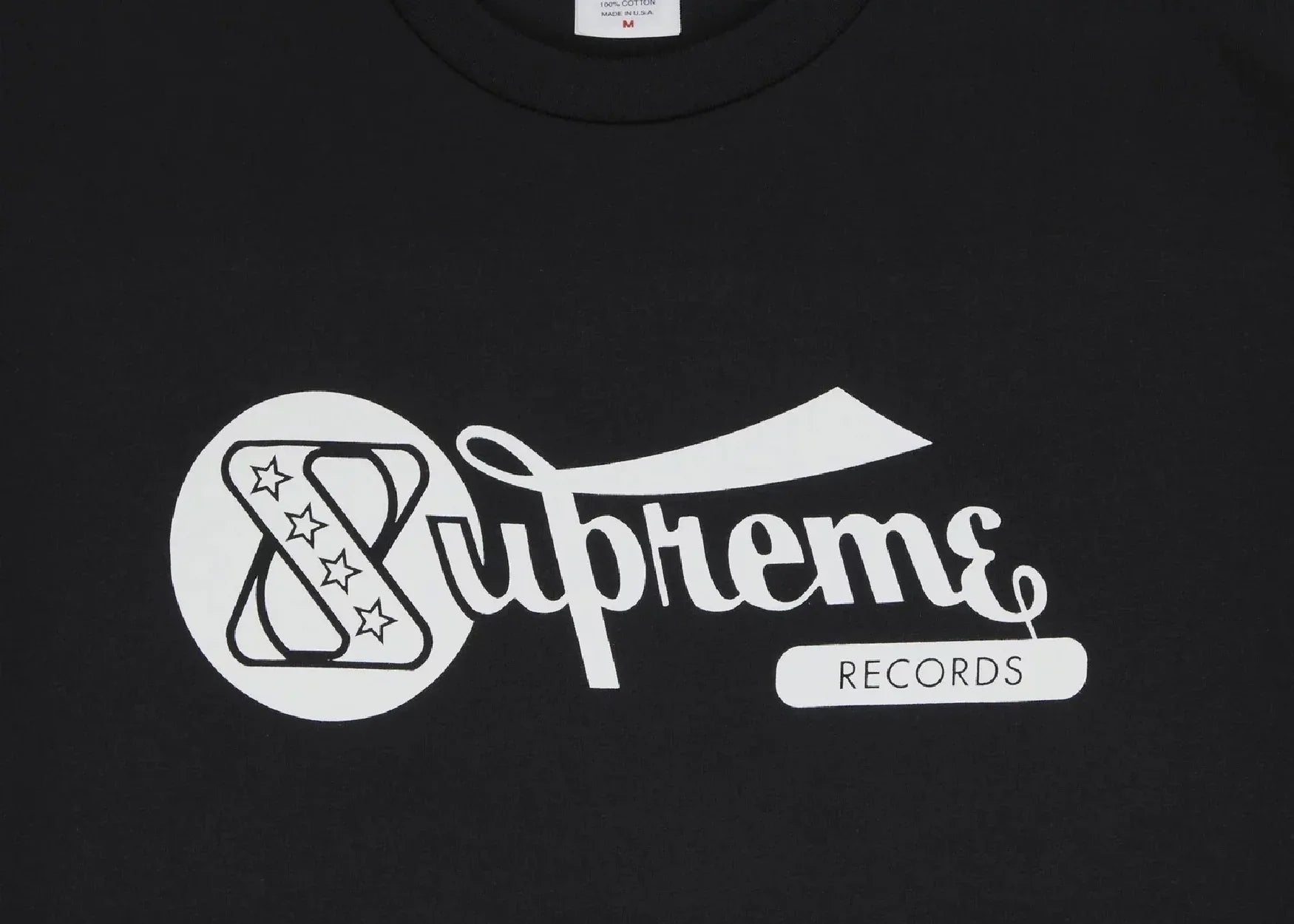 Supreme Records Tee Black - Sneaker Türkiye