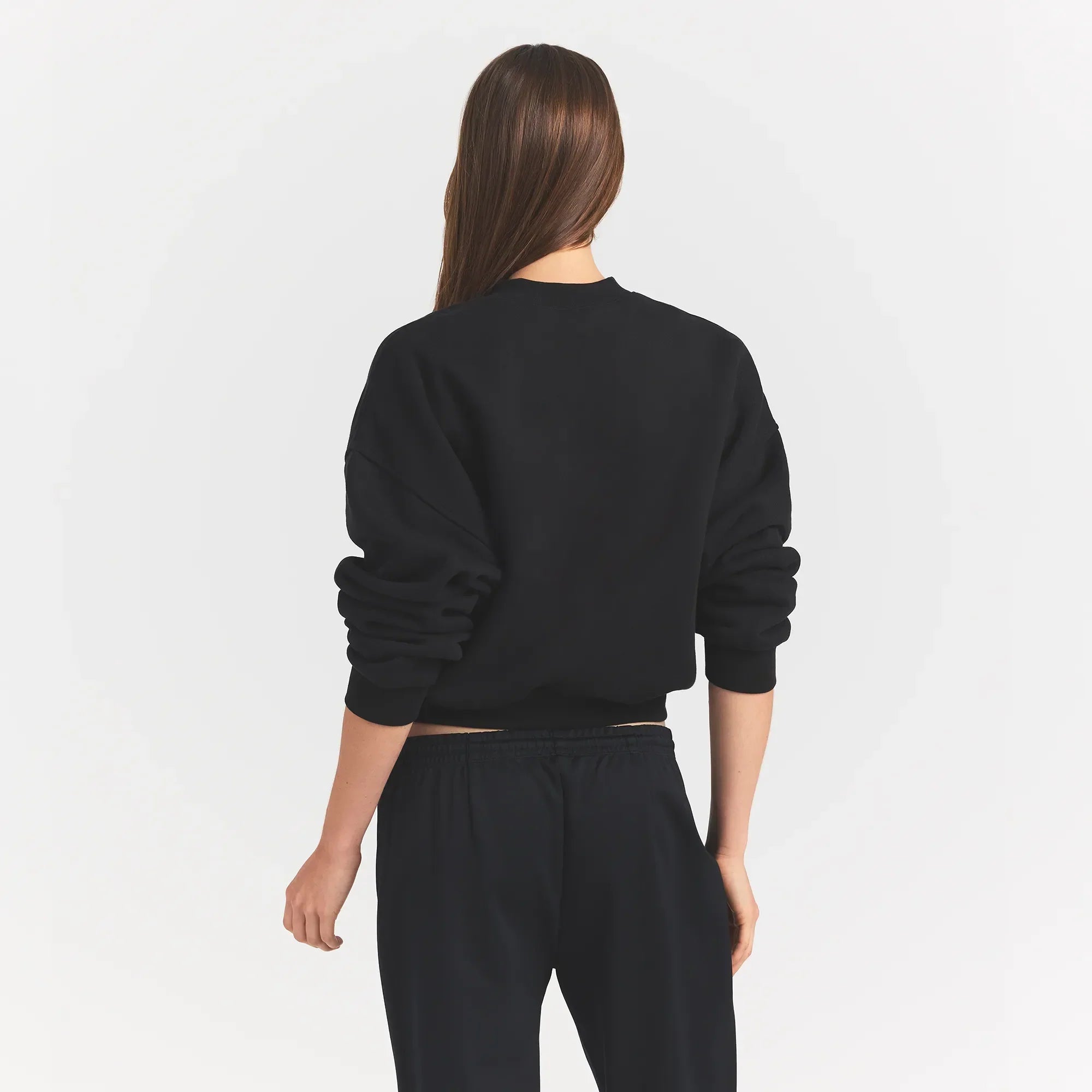 SKIMS HEAVYWEIGHT FLEECE CREWNECK | ONYX - Sneaker Türkiye
