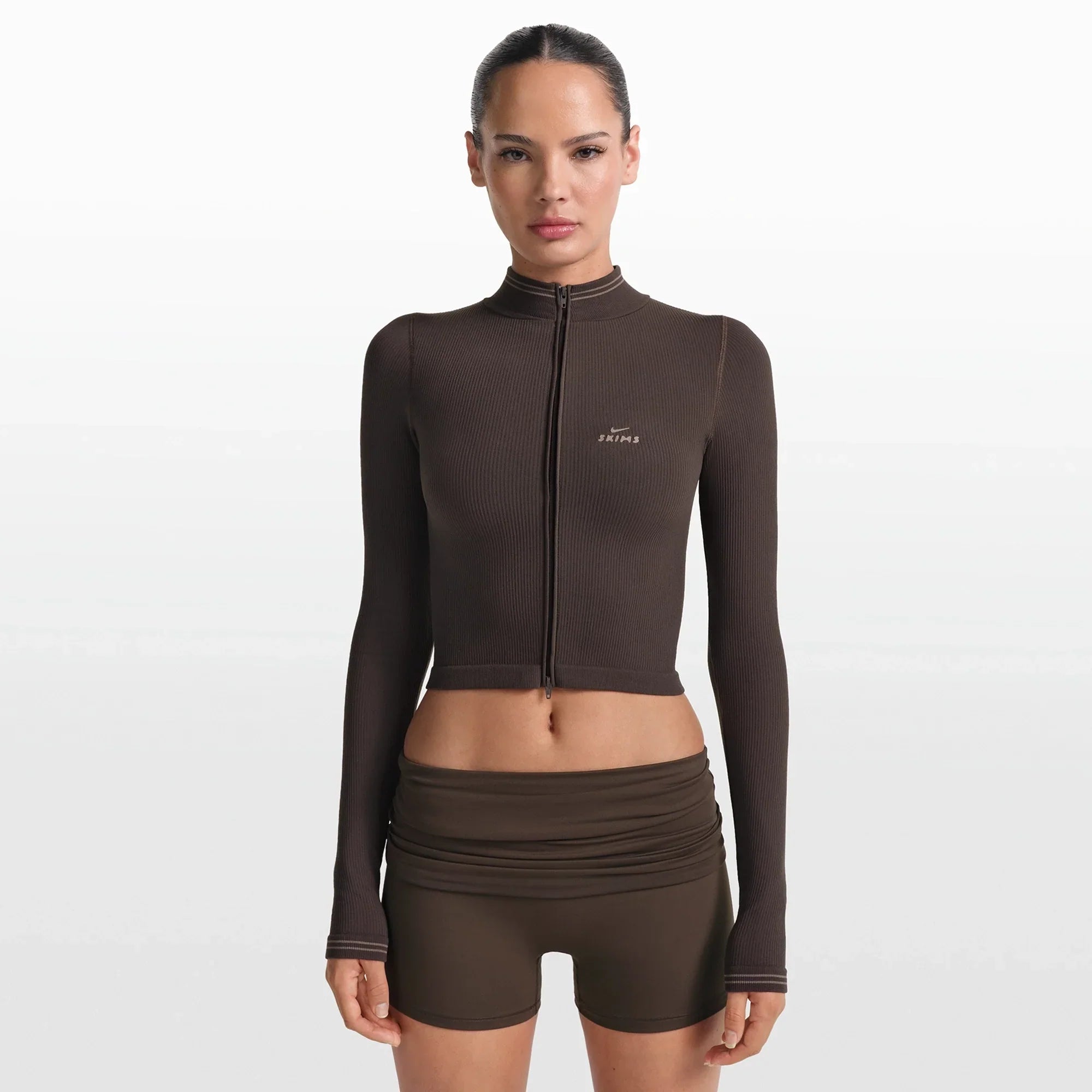 NikeSKIMS RIBBED SEAMLESS ZIP UP CROP JACKET | PHOENIX - Sneaker Türkiye