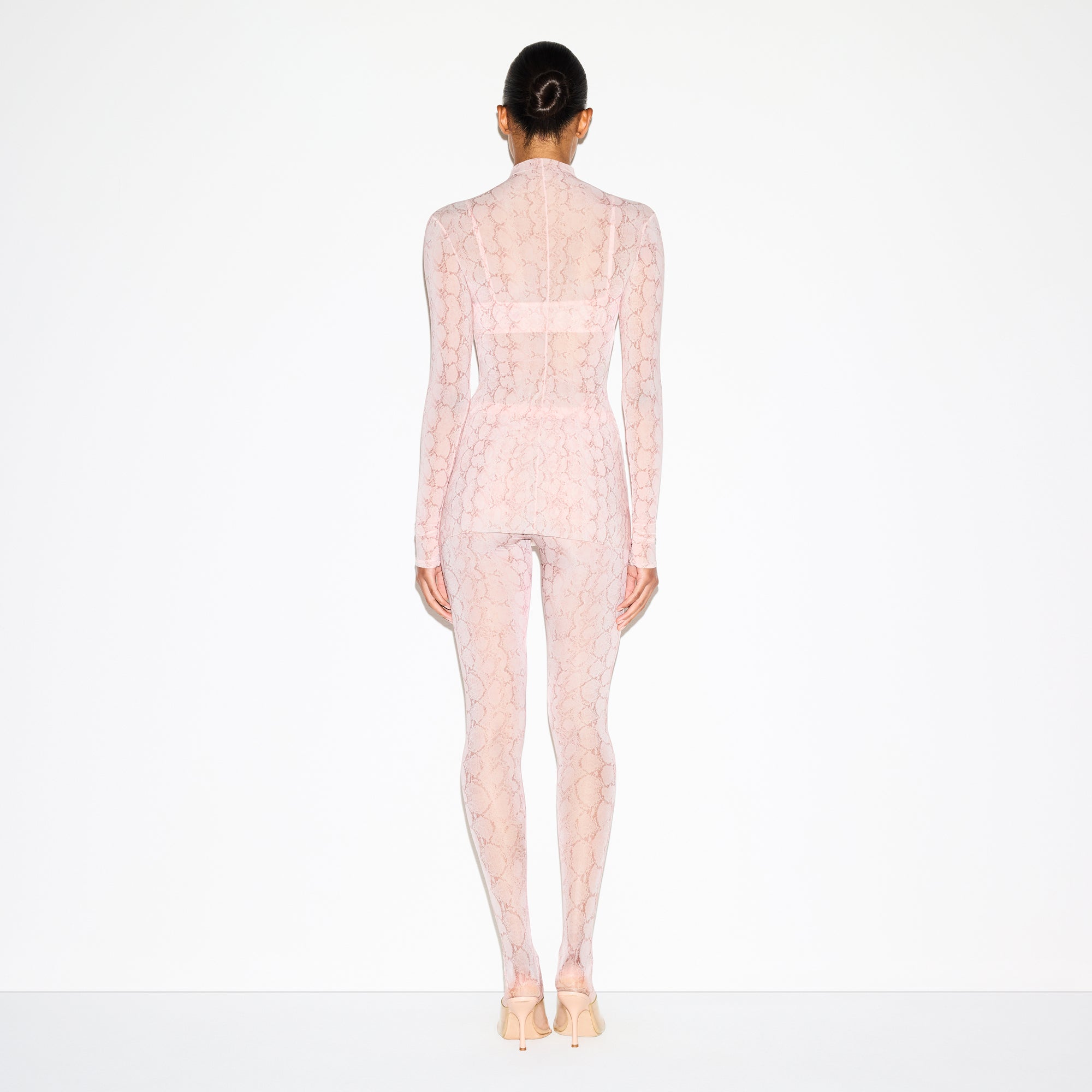 SKIMS MILKY SHEER TUNIC | ROSE PASTEL SNAKE PRINT - Sneaker Türkiye