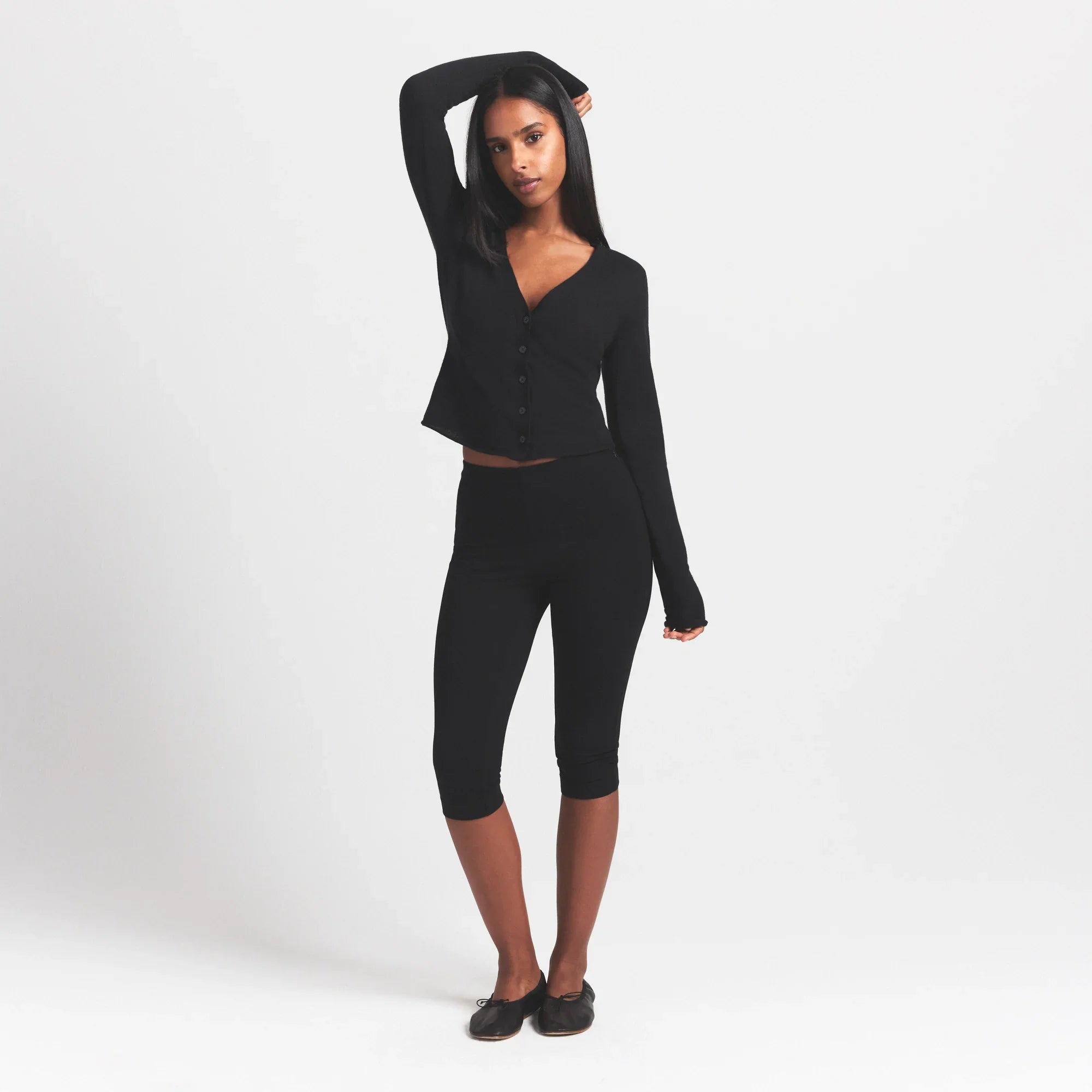 SKIMS FEATHERWEIGHT CASHMERE CARDIGAN | ONYX - Sneaker Türkiye