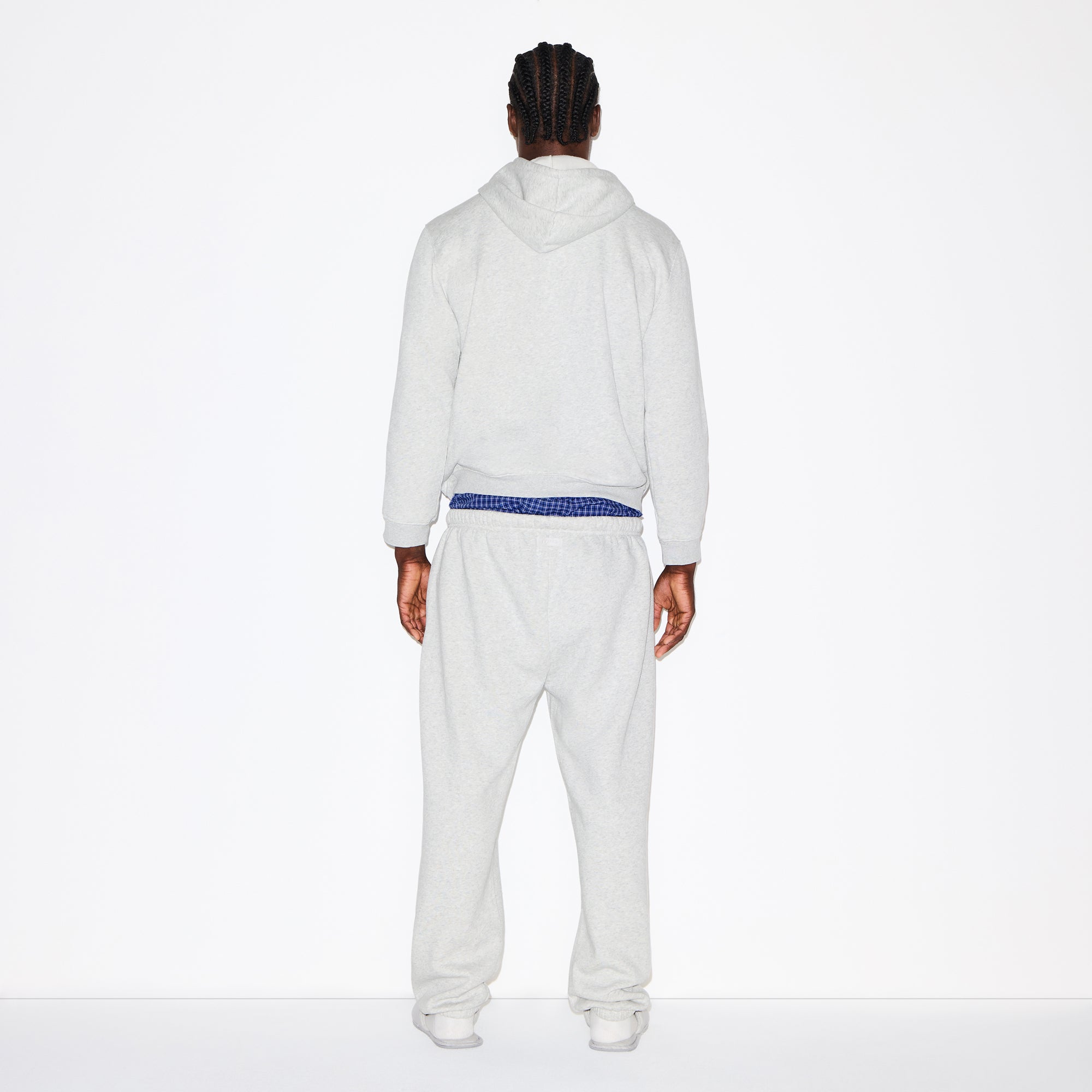 SKIMS FLEECE LOUNGE MENS CLASSIC HOODIE | LIGHT HEATHER GREY - Sneaker Türkiye