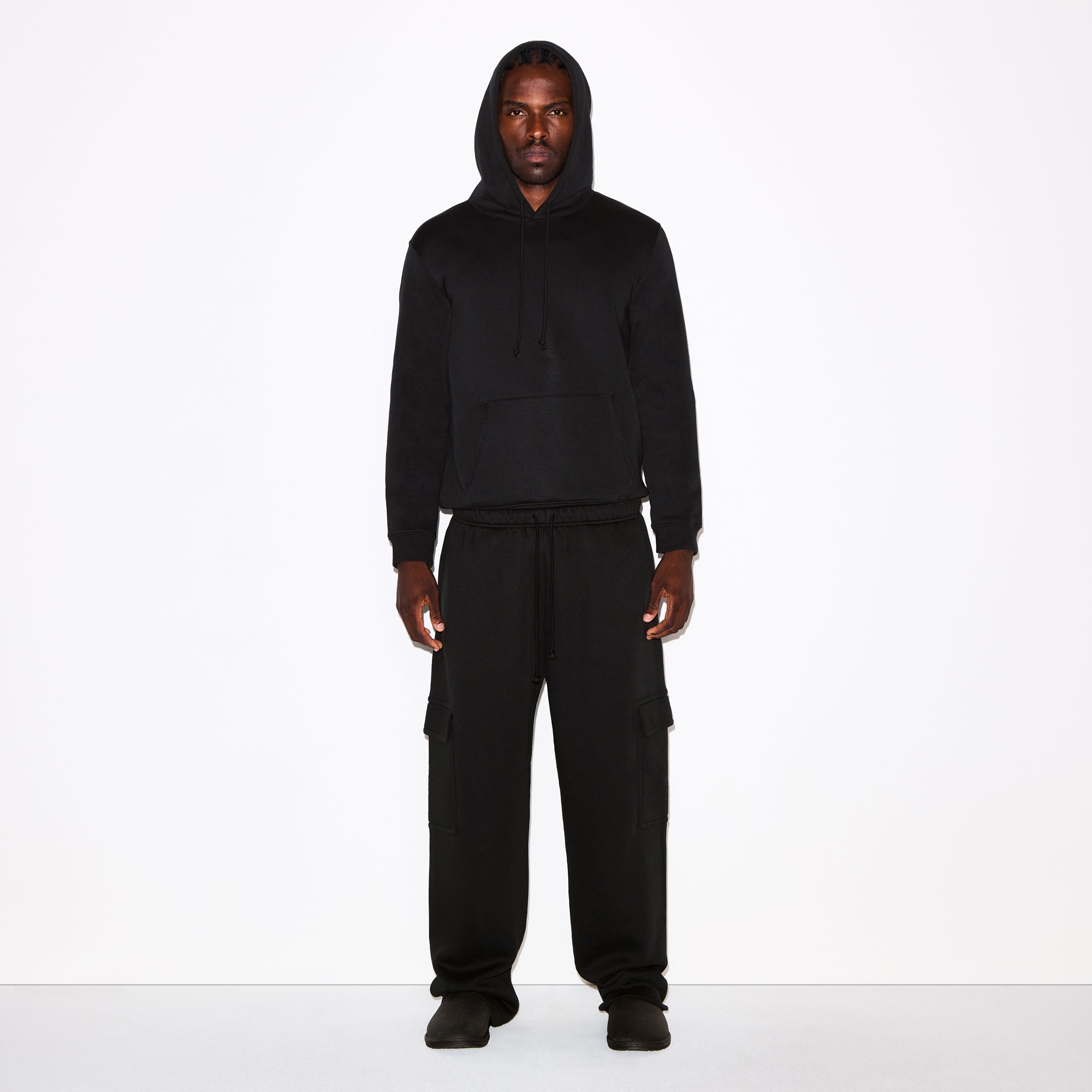 SKIMS FLEECE LOUNGE MENS CLASSIC HOODIE | WASHED ONYX - Sneaker Türkiye
