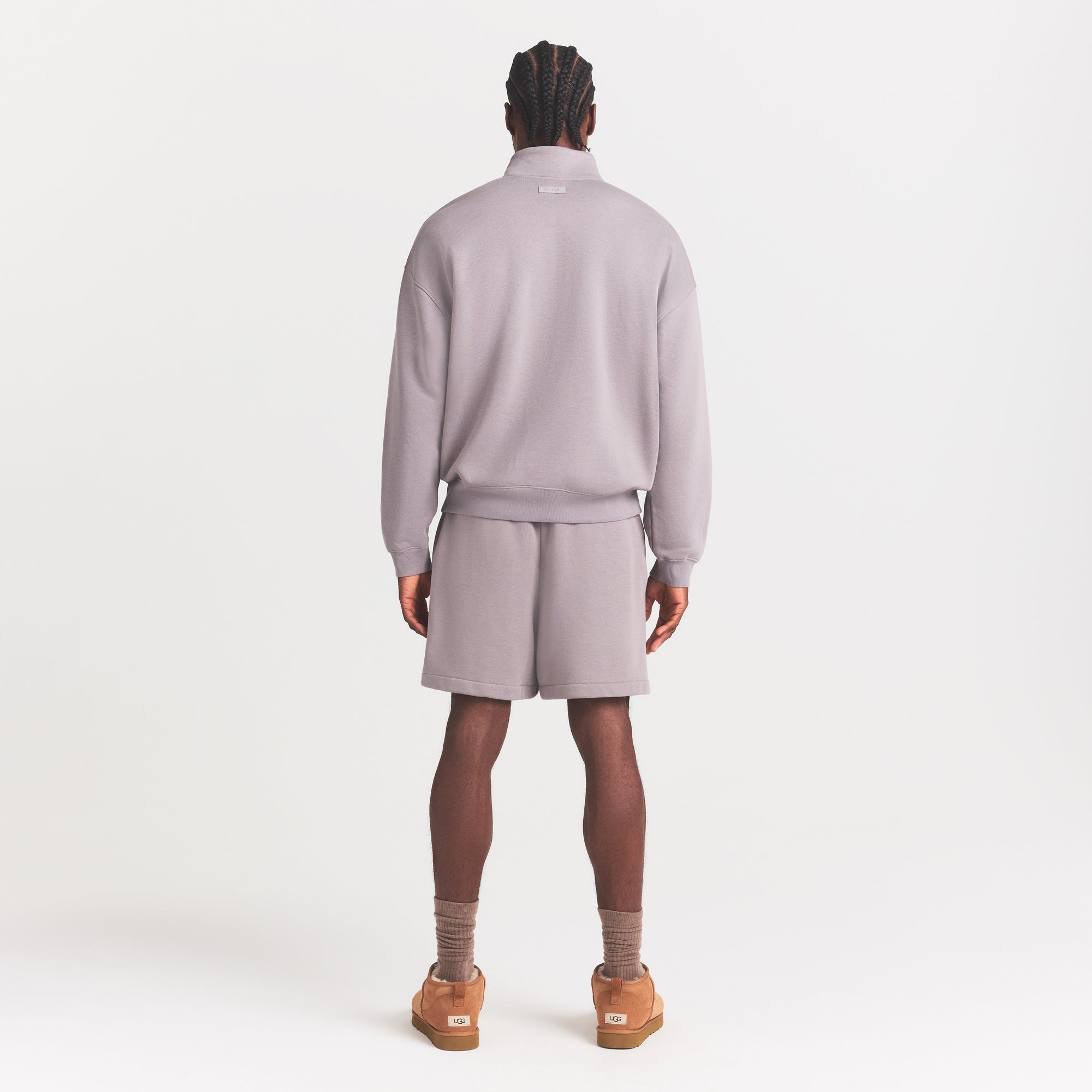 SKIMS FLEECE LOUNGE MENS RELAXED QUARTER ZIP | SHADOW - Sneaker Türkiye