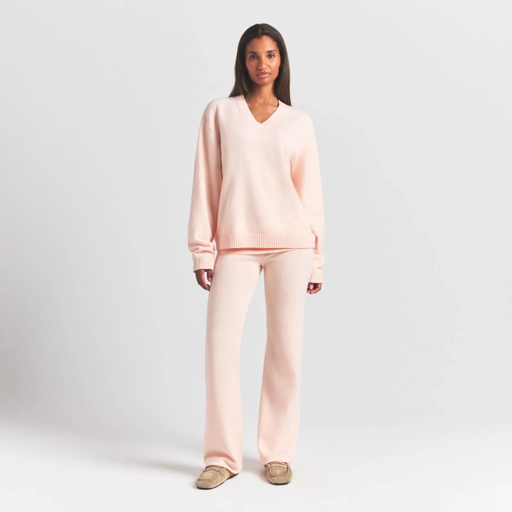 SKIMS SWEATER KNITS PULLOVER V NECK | PRIMROSE - Sneaker Türkiye