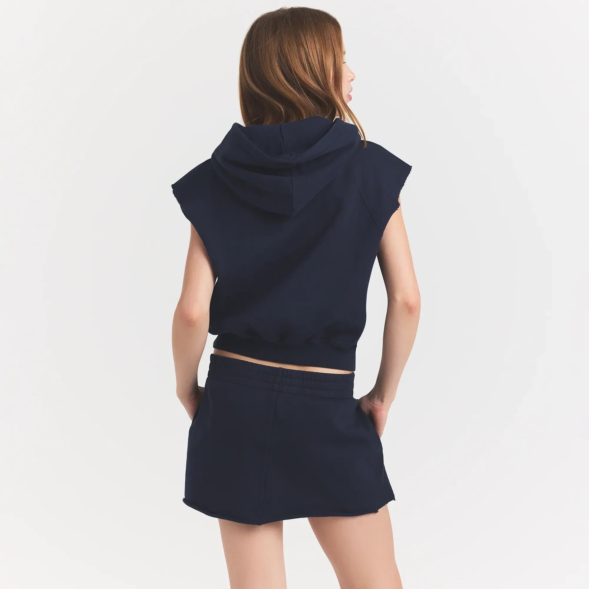 SKIMS BOYFRIEND FLEECE MUSCLE PULLOVER | NAVY - Sneaker Türkiye