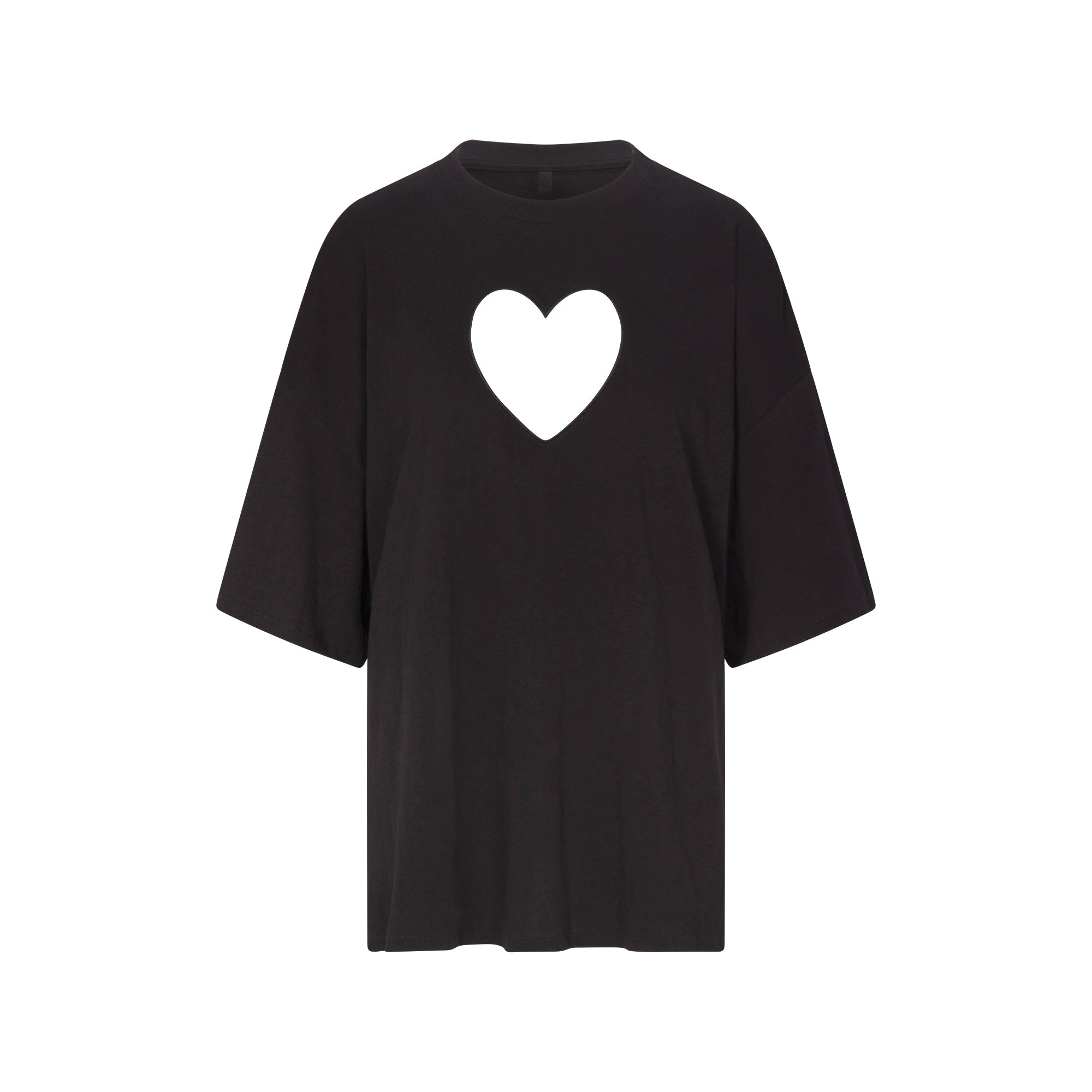 SKIMS WORN IN JERSEY HEART OVERBedenD T-SHIRT | WASHED ONYX - Sneaker Türkiye