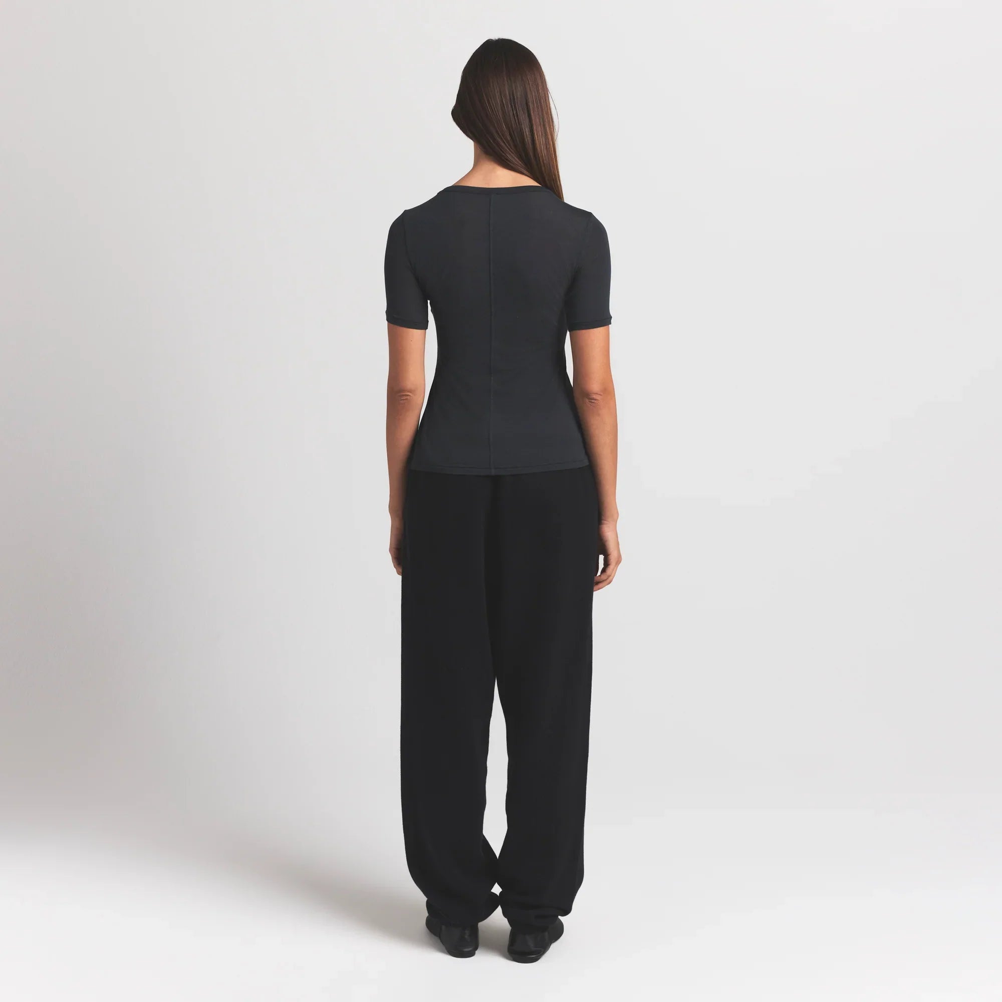 SKIMS SHEER MODAL LONG T-SHIRT | ONYX - Sneaker Türkiye