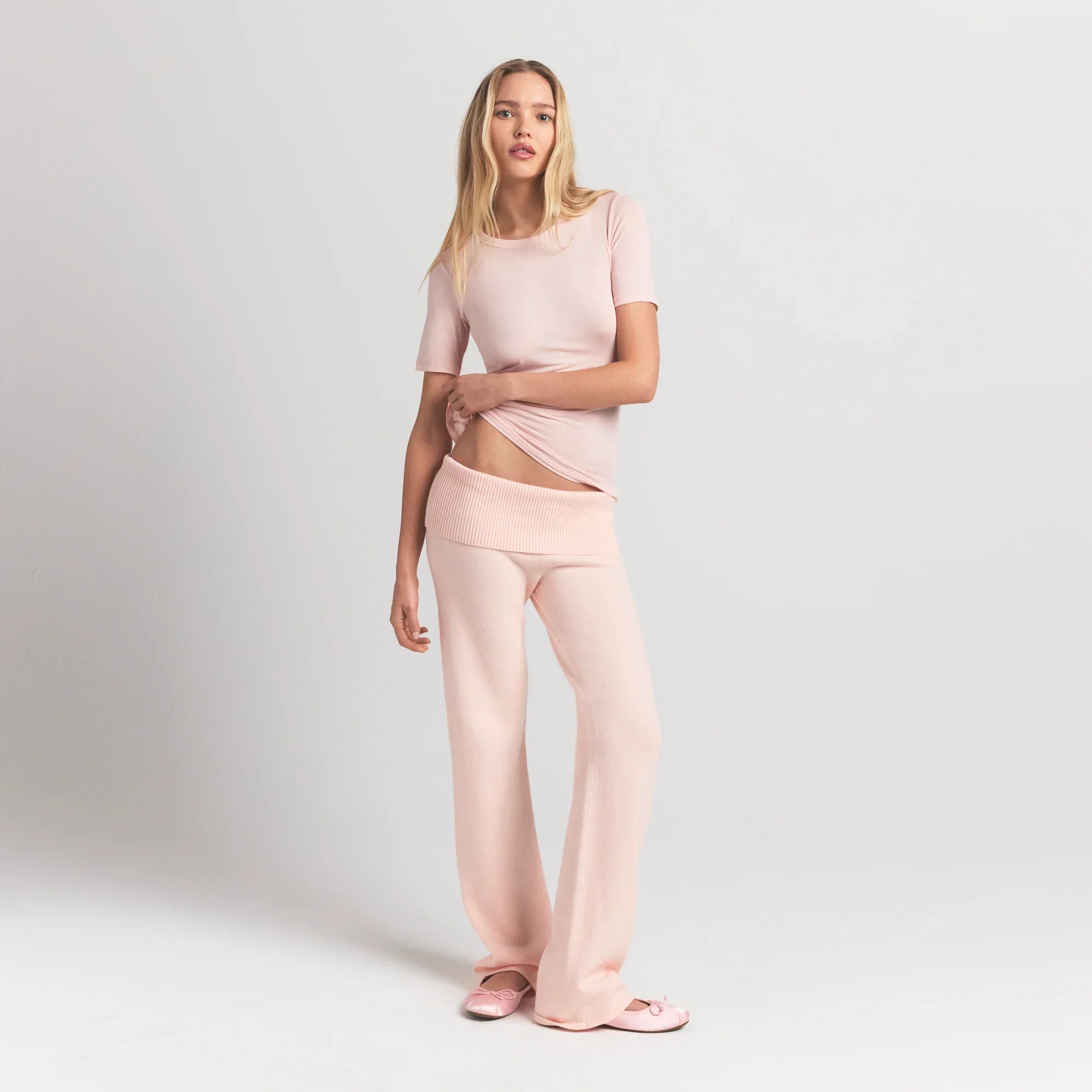 SKIMS SHEER MODAL LONG T-SHIRT | PRIMROSE - Sneaker Türkiye