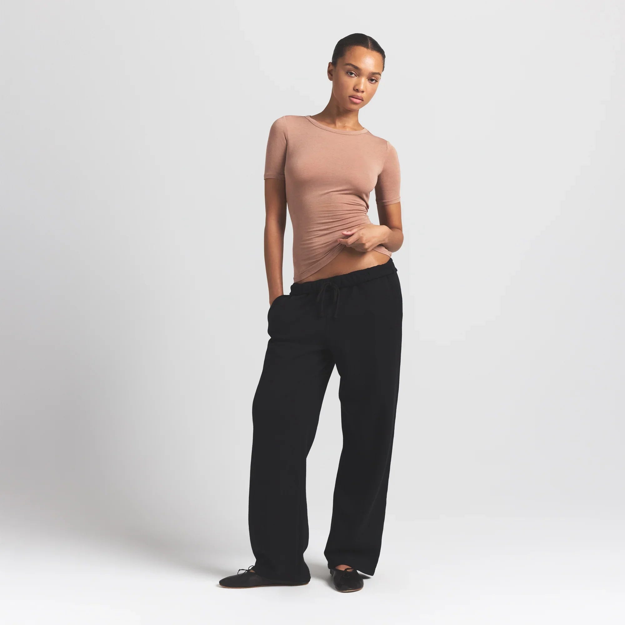 SKIMS SHEER MODAL LONG T-SHIRT | SIENNA - Sneaker Türkiye
