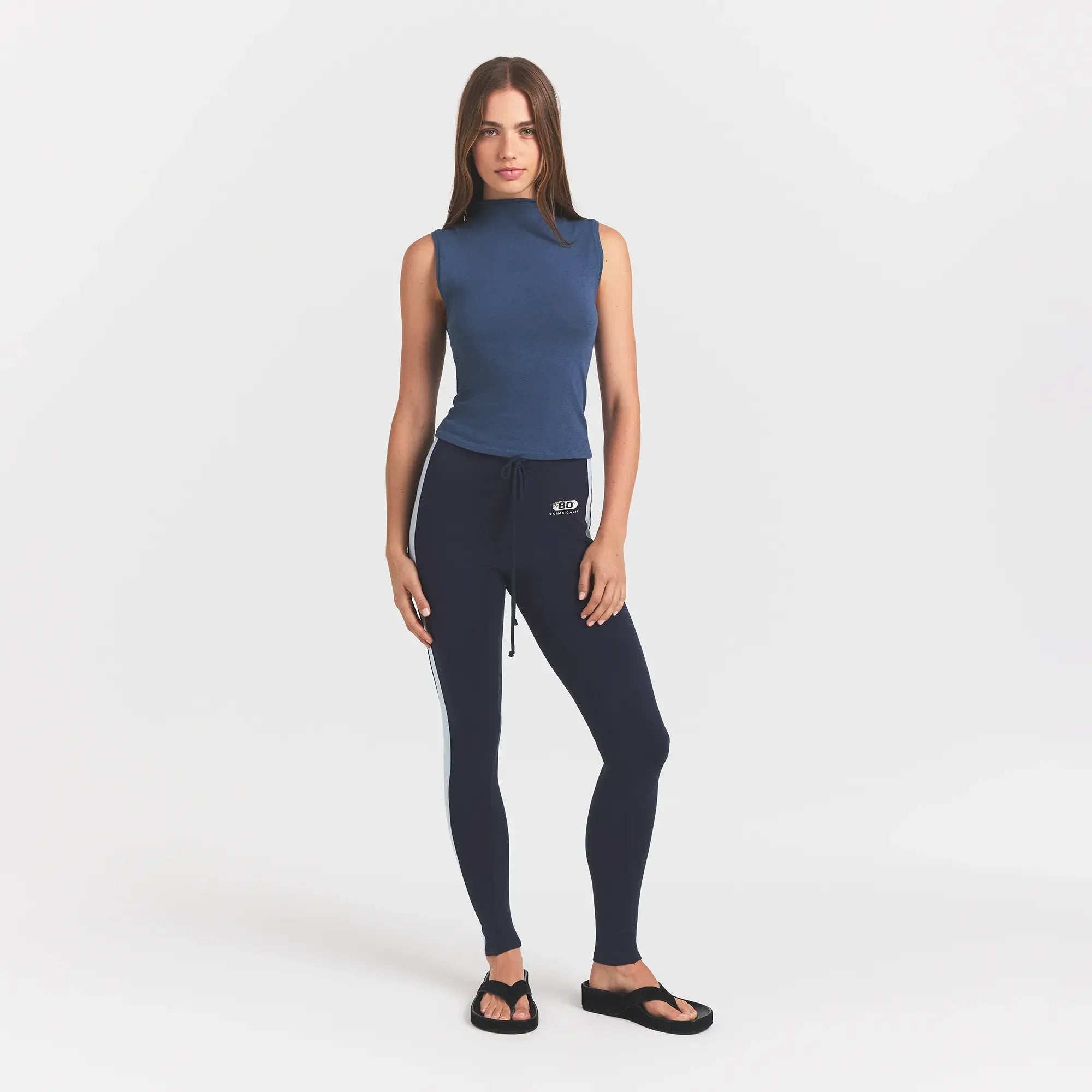 SKIMS WORN IN JERSEY MOCK NECK TANK | INDIGO - Sneaker Türkiye