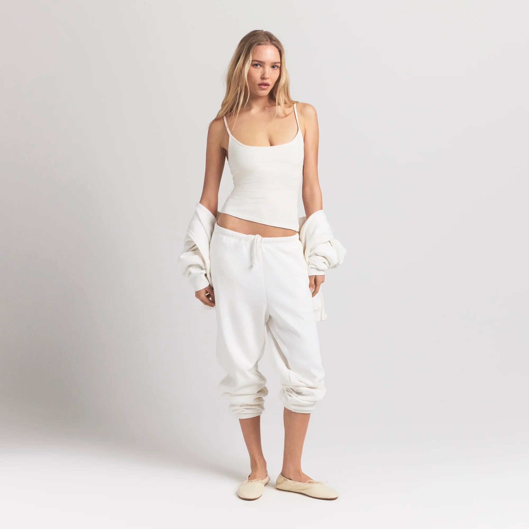 SKIMS COTTON JERSEY SCOOP NECK CAMI | MARBLE - Sneaker Türkiye