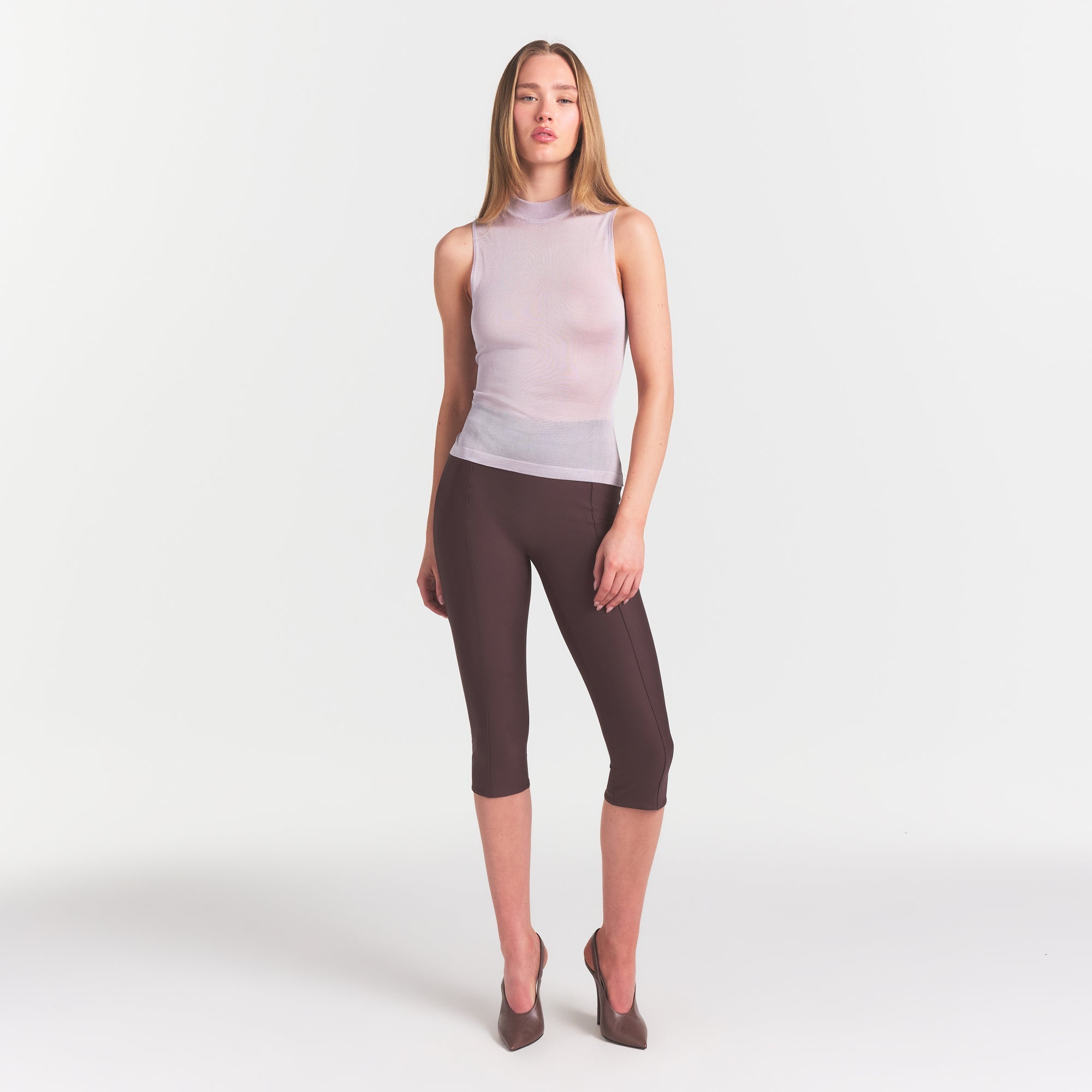 SKIMS SLINKY KNIT MOCK NECK TANK | IRIS MICA - Sneaker Türkiye