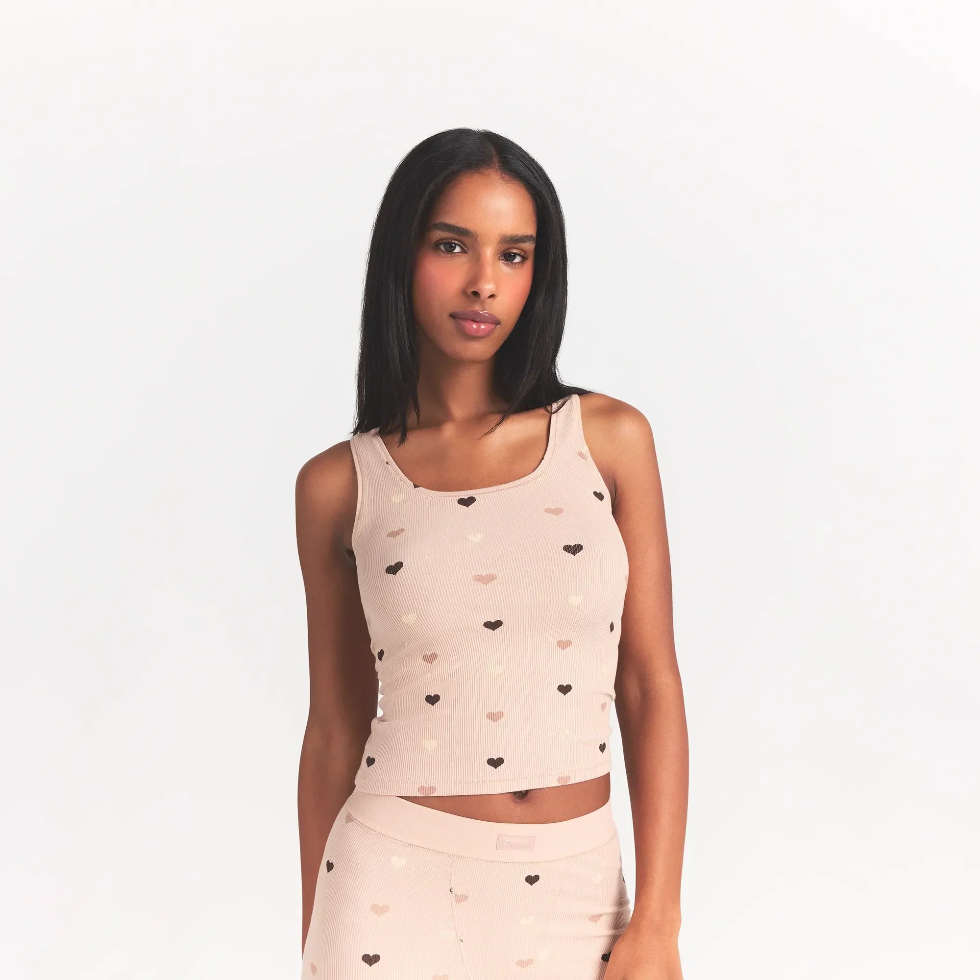 SKIMS SOFT LOUNGE TANK | MICA MINI HEART HALFDROP - Sneaker Türkiye