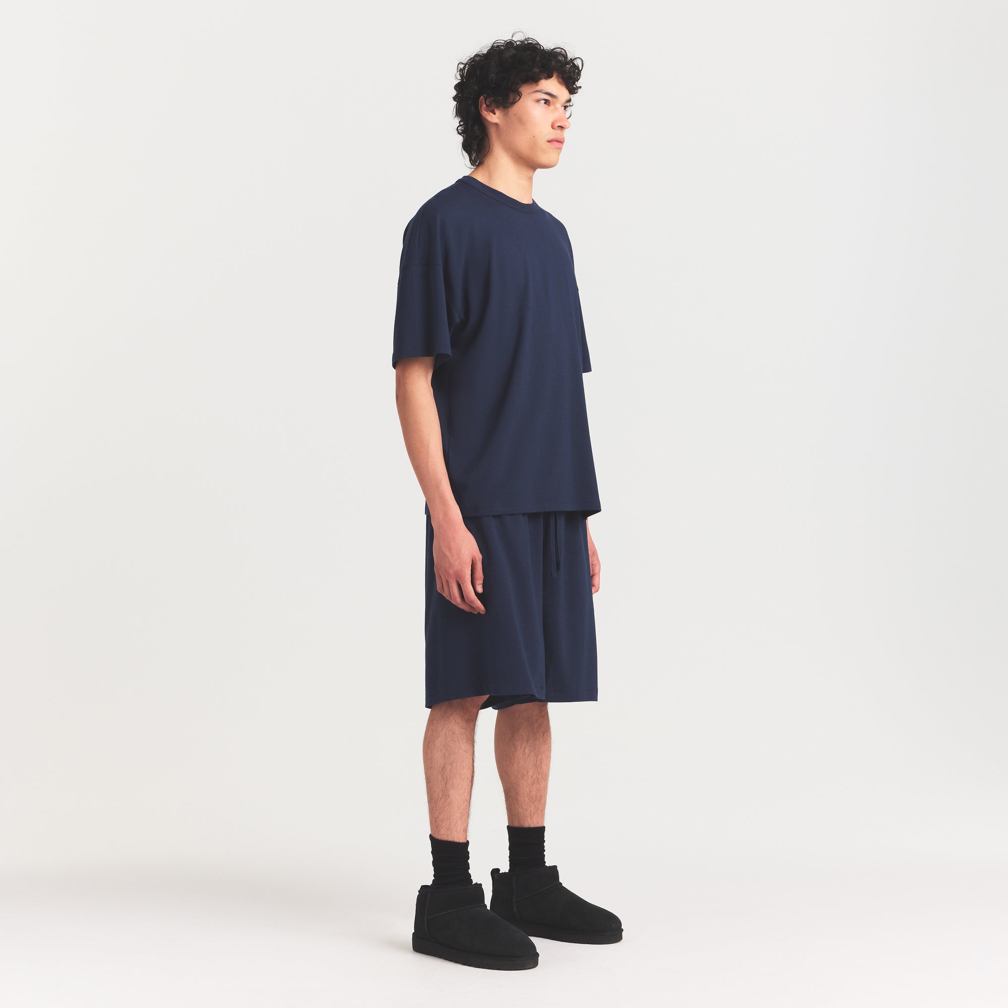 SKIMS JERSEY LOUNGE MENS OVERBedenD T-SHIRT | NAVY - Sneaker Türkiye