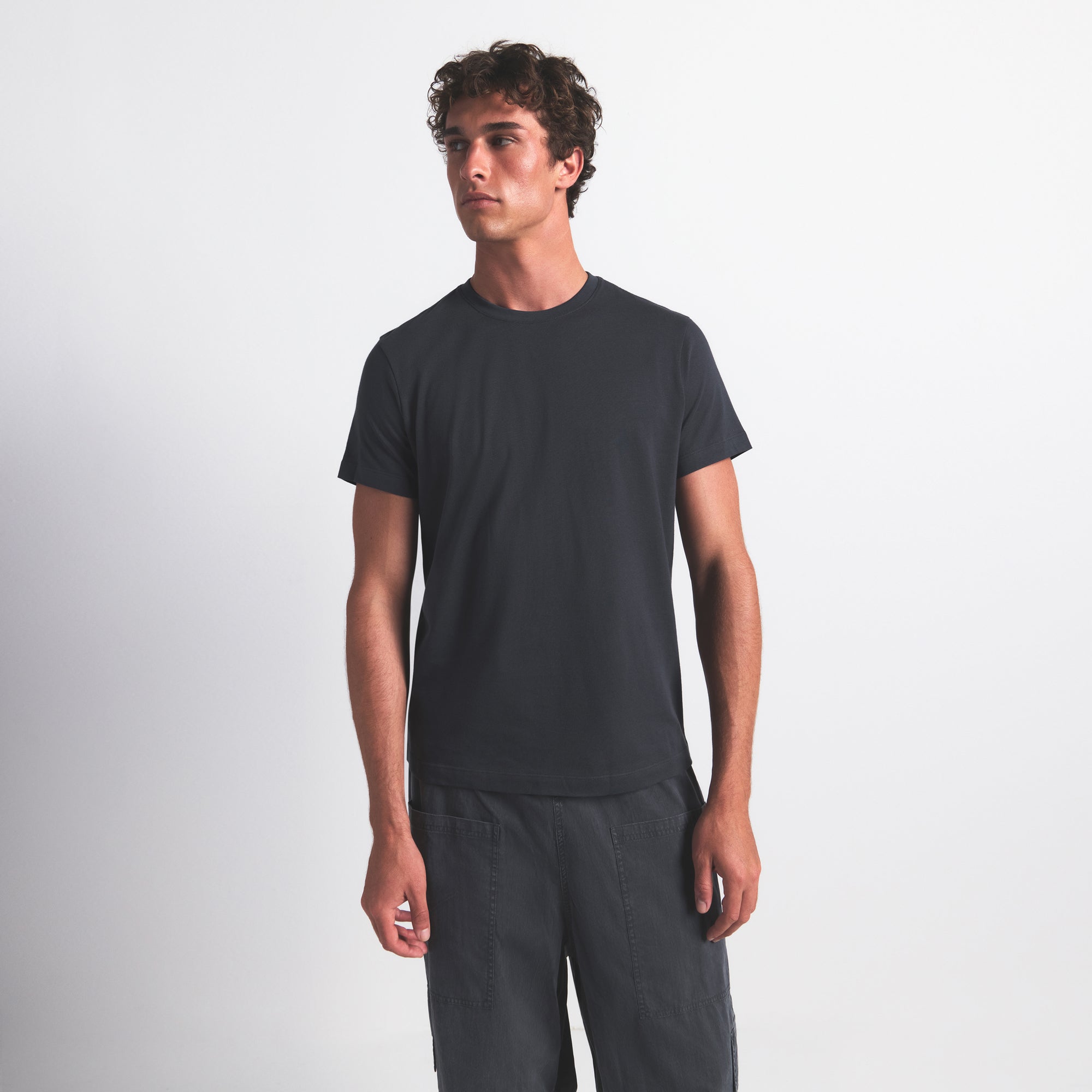 SKIMS COTTON MENS CLASSIC T-SHIRT | GRAPHITE - Sneaker Türkiye