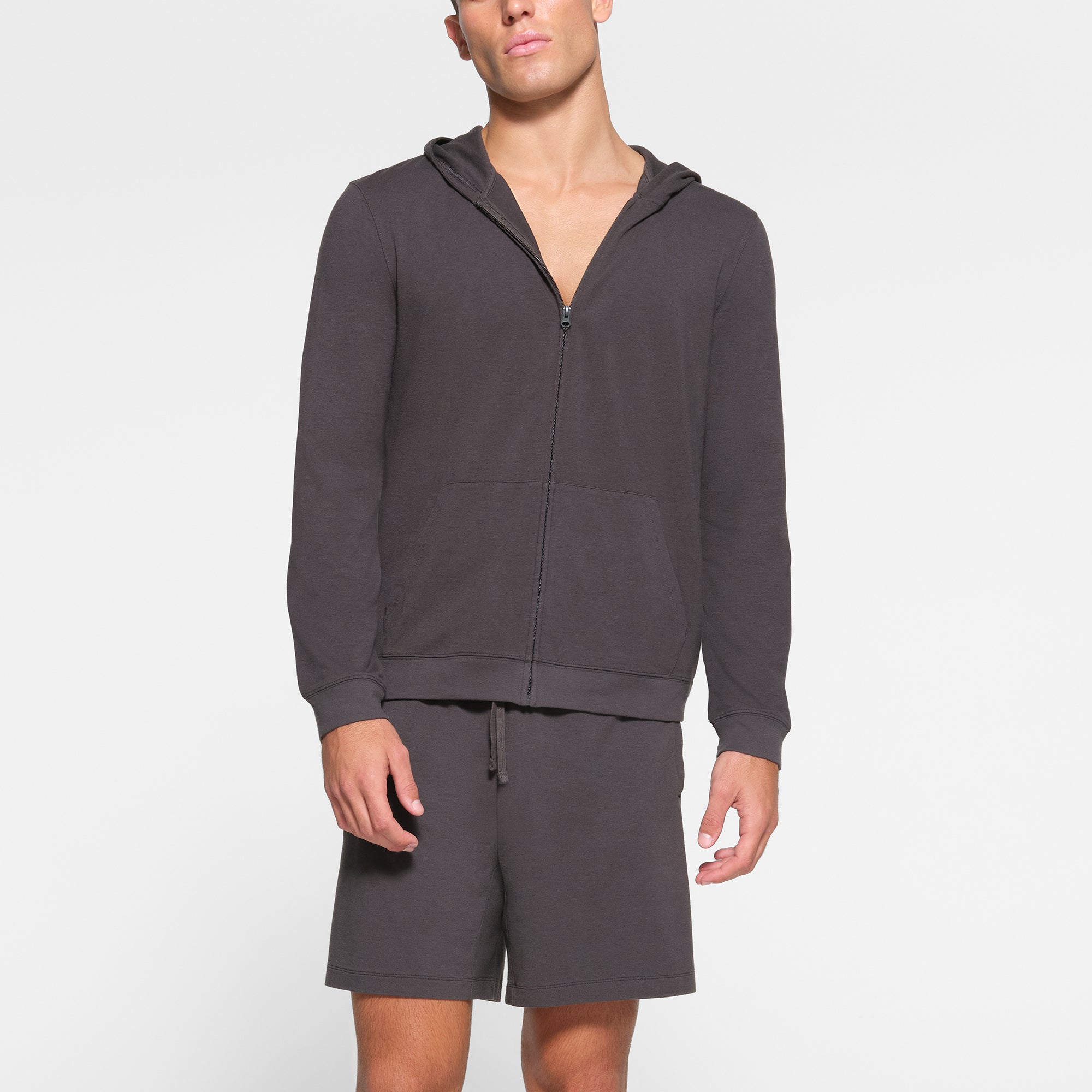 SKIMS JERSEY LOUNGE MENS ZIP UP HOODIE | ASH - Sneaker Türkiye