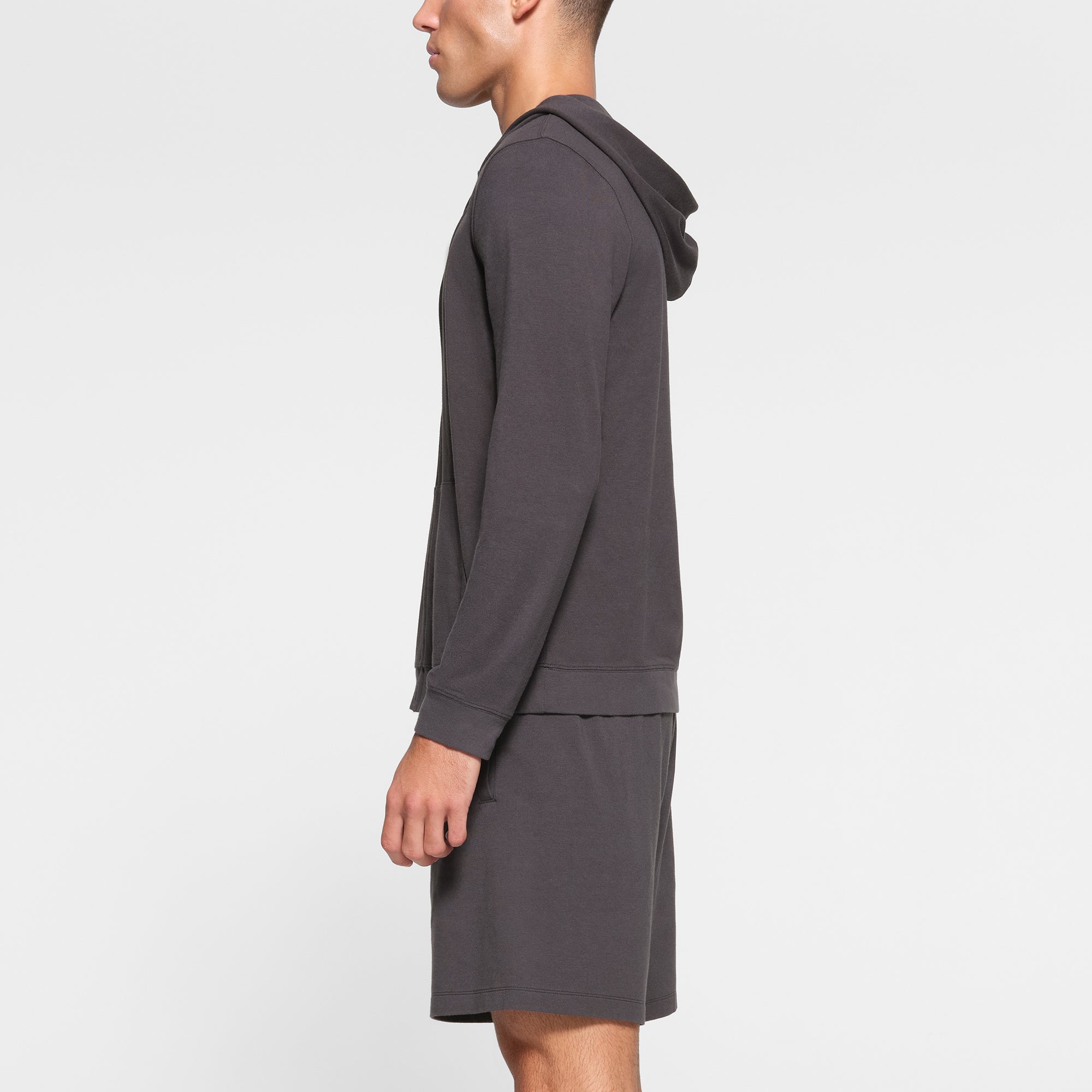 SKIMS JERSEY LOUNGE MENS ZIP UP HOODIE | ASH - Sneaker Türkiye