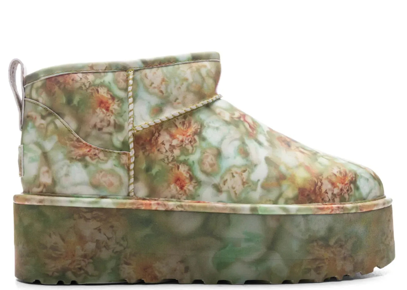 Ugg Classic Ultra Mini Platform Boot Collina Strada Green Floral - Sneaker Türkiye