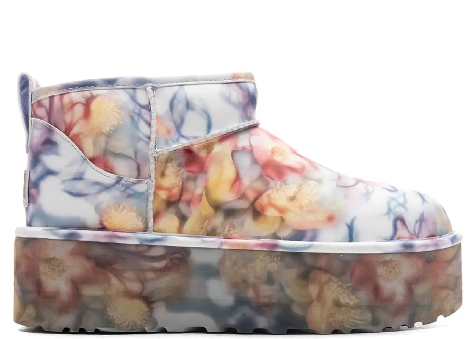 Ugg Classic Ultra Mini Platform Boot Collina Strada Light Blue Floral - Sneaker Türkiye
