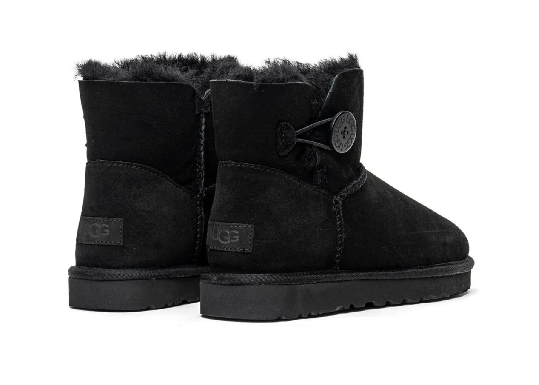 Ugg Mini Bailey Button II Black - Sneaker Türkiye