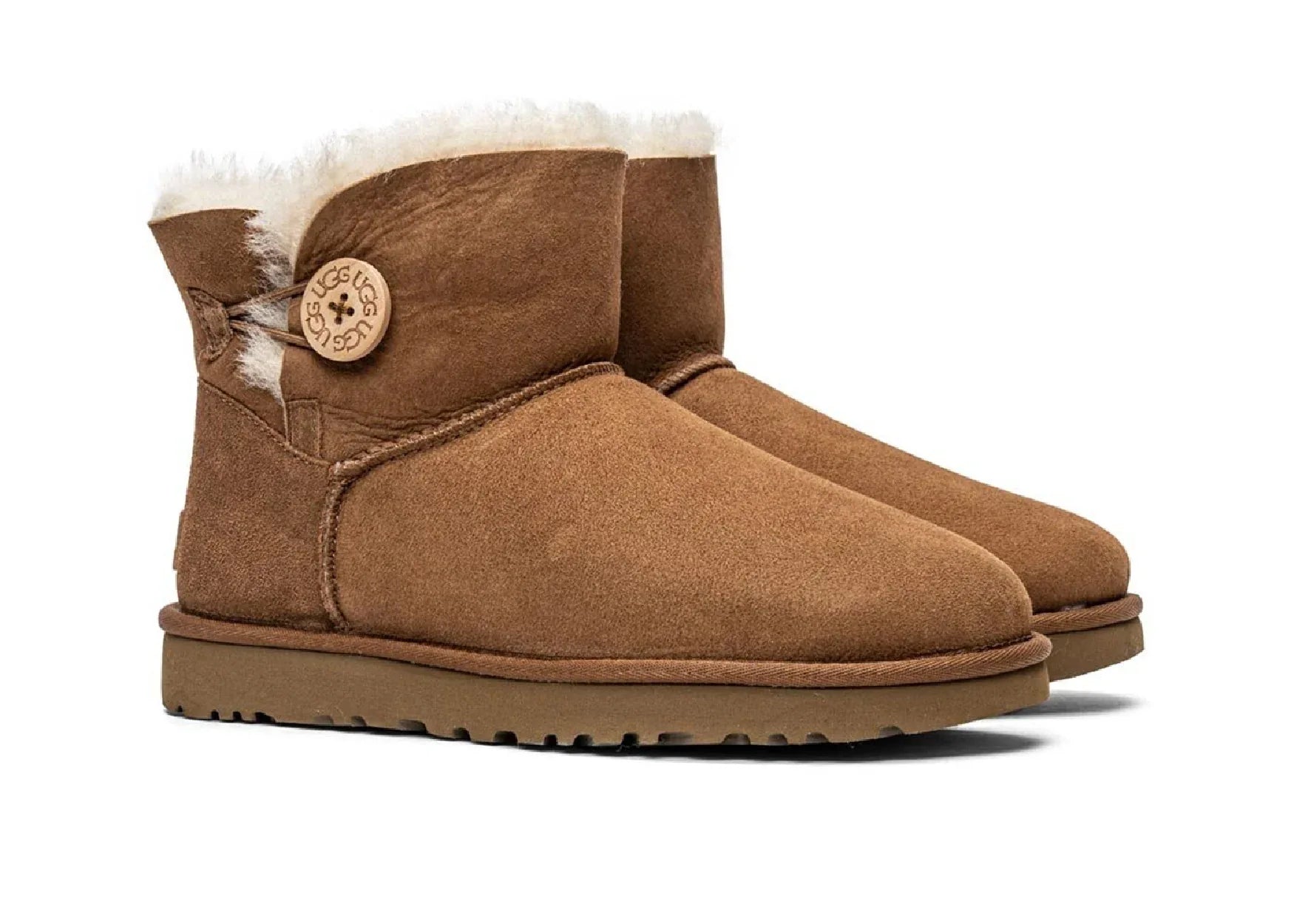 Ugg Mini Bailey Button II Chestnut - Sneaker Türkiye