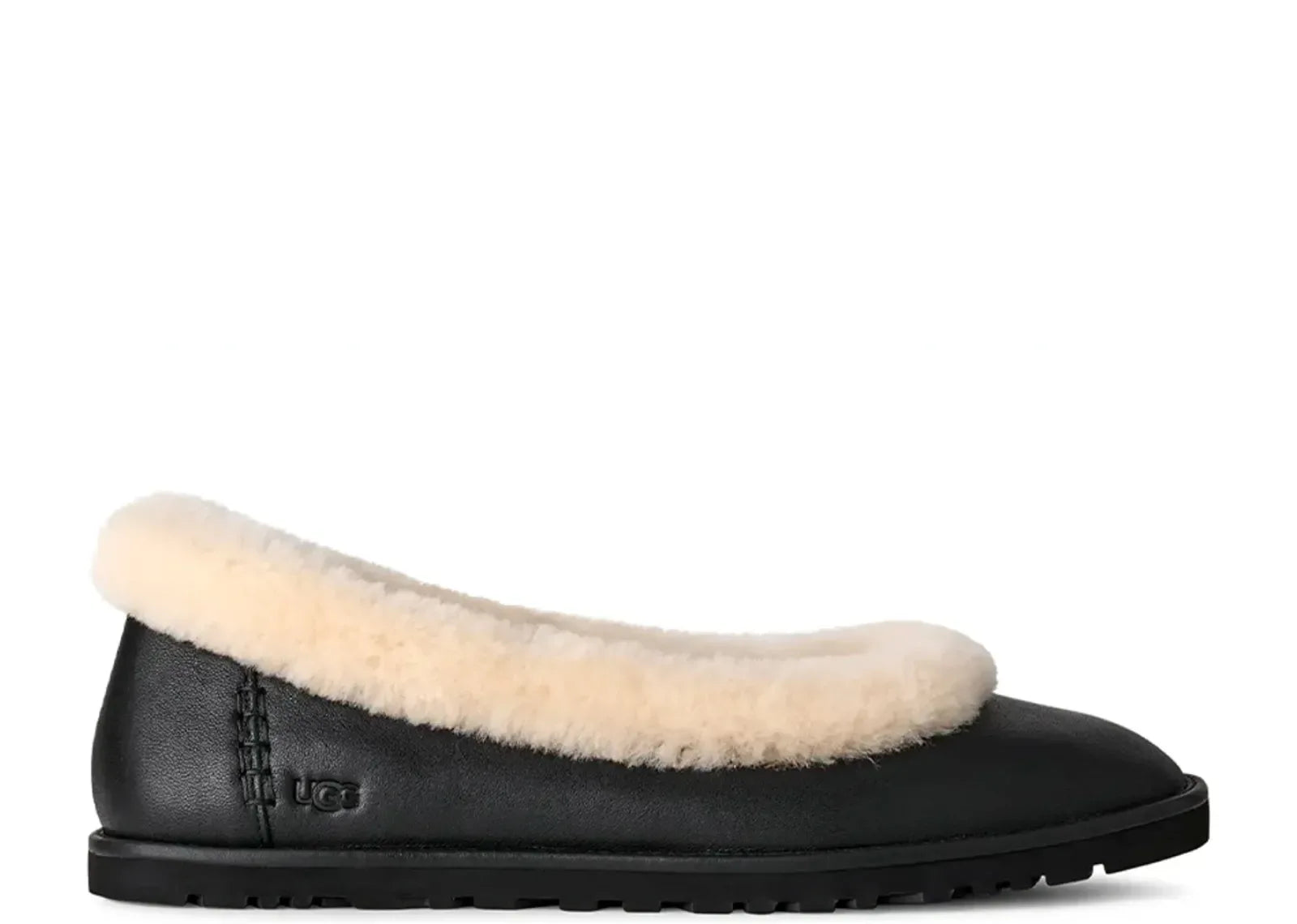 Ugg Zora Leather Ballet Flat Black - Sneaker Türkiye