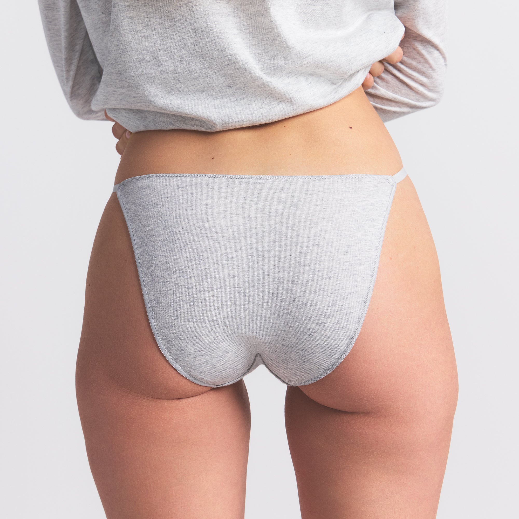 SKIMS LIGHTWEIGHT COTTON BIKINI 10-PACK | HEATHER SOOT MULTI - Sneaker Türkiye