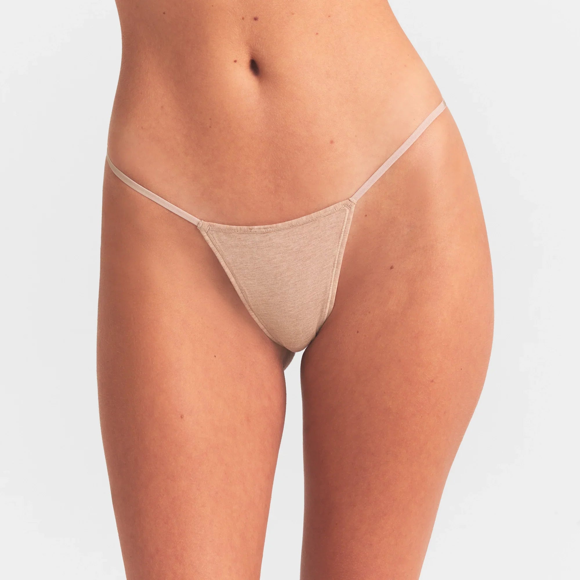 SKIMS EVERYDAY COTTON STRING THONG | CLAY HEATHER - Sneaker Türkiye
