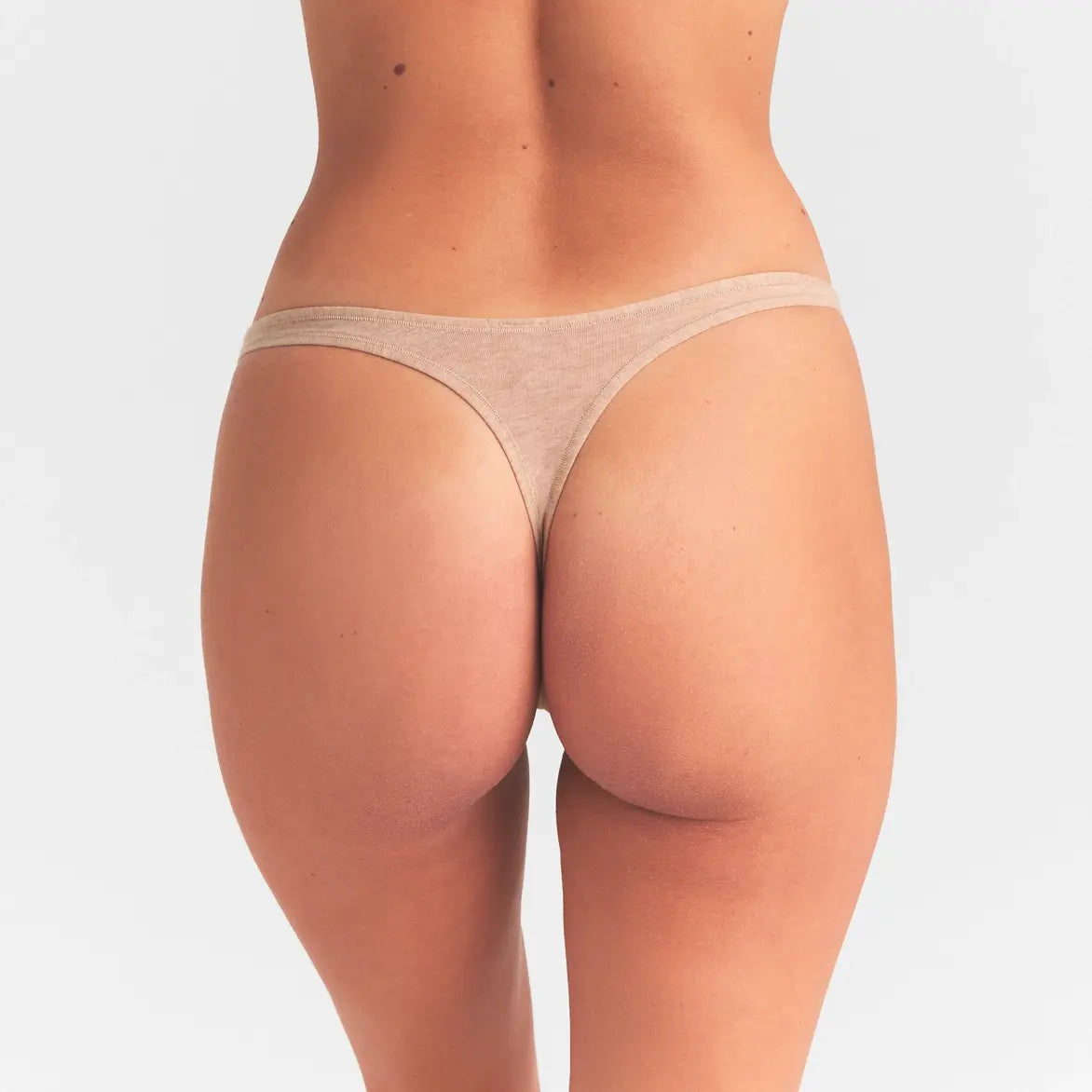 SKIMS EVERYDAY COTTON THONG | CLAY HEATHER - Sneaker Türkiye