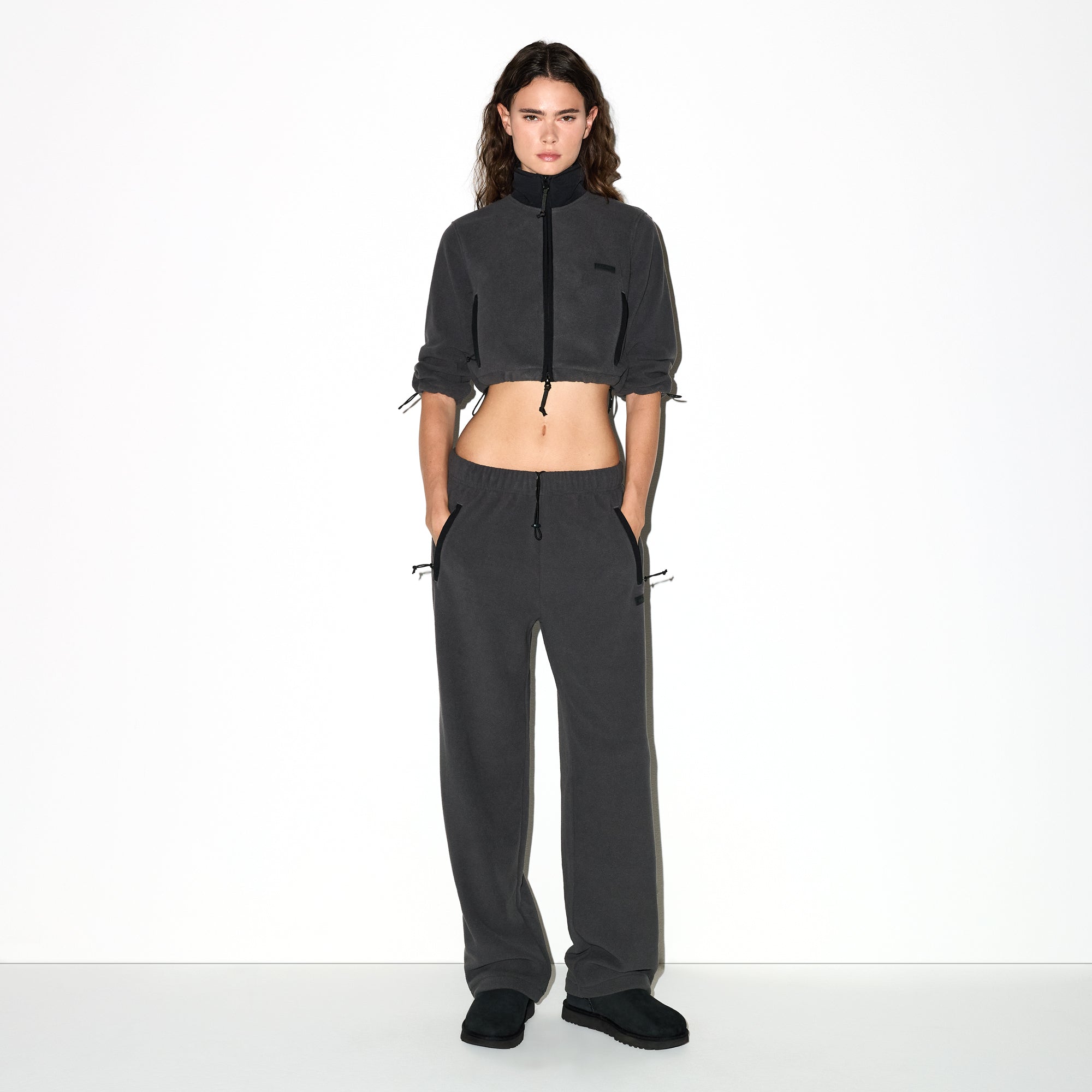 SKIMS OUTDOOR FLEECE STRAIGHT LEG PANT | ASH - Sneaker Türkiye