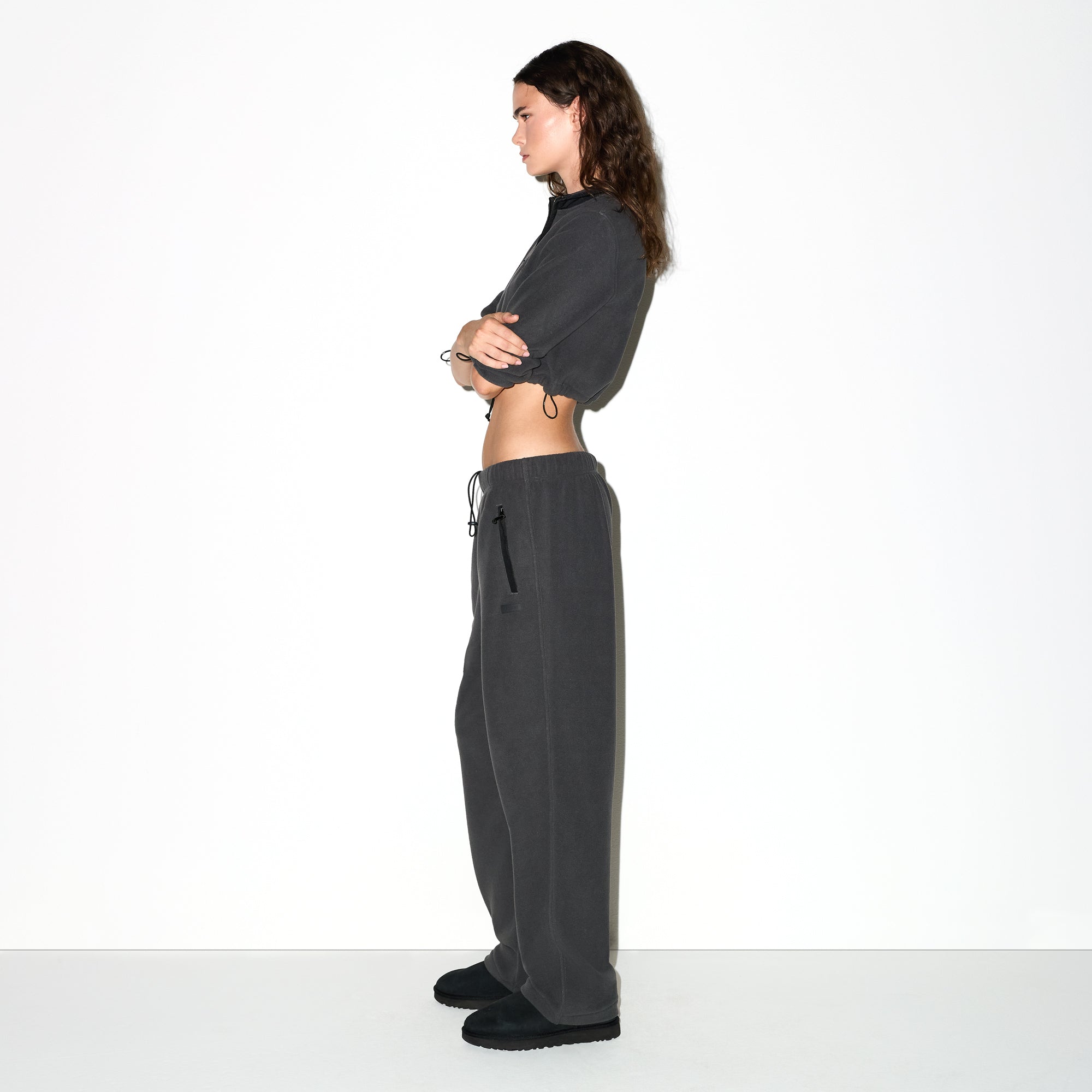 SKIMS OUTDOOR FLEECE STRAIGHT LEG PANT | ASH - Sneaker Türkiye