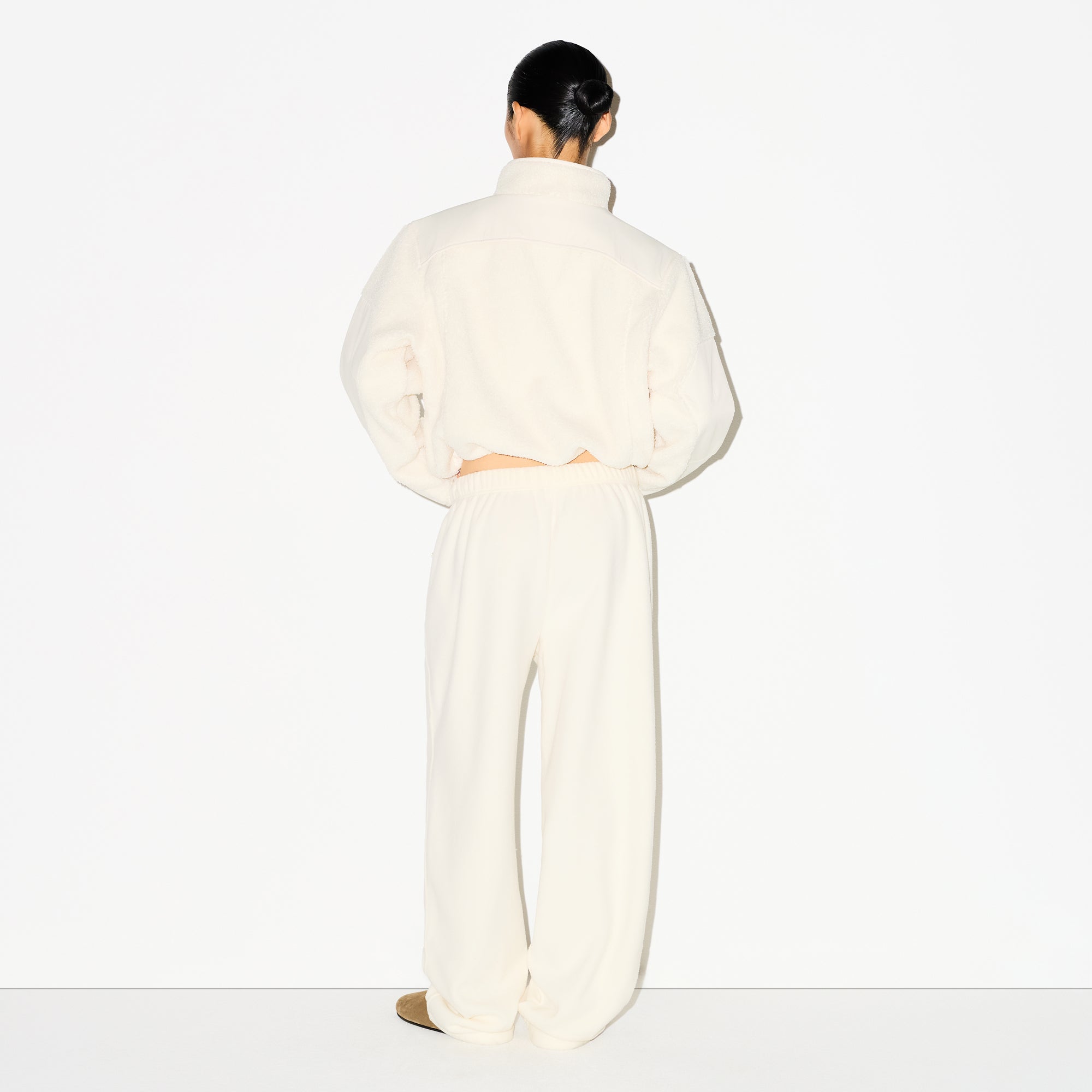 SKIMS OUTDOOR FLEECE STRAIGHT LEG PANT | ECRU - Sneaker Türkiye