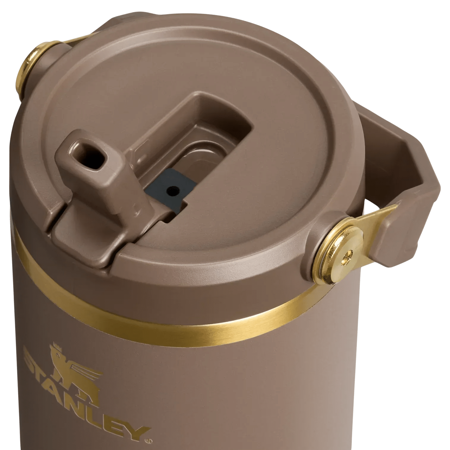 Stanley The Iceflow Flip Straw Termos 0.8L – Espresso Gold - Sneaker Türkiye