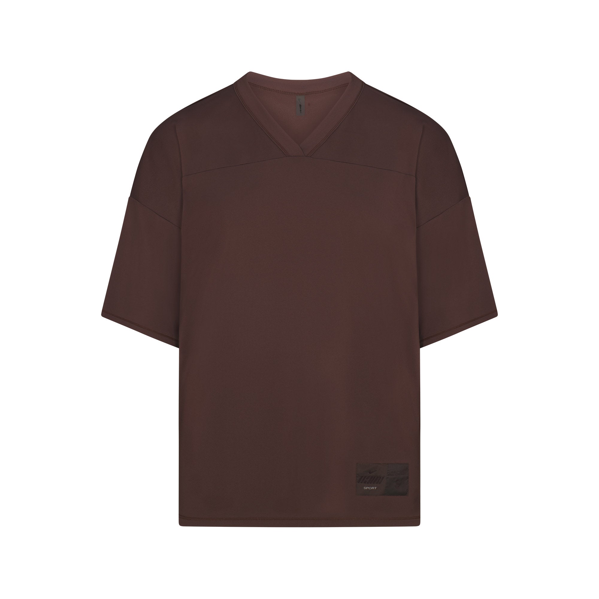 NikeSKIMS AIRY V-NECK OVERBedenD TOP | DARK SEPIA - Sneaker Türkiye